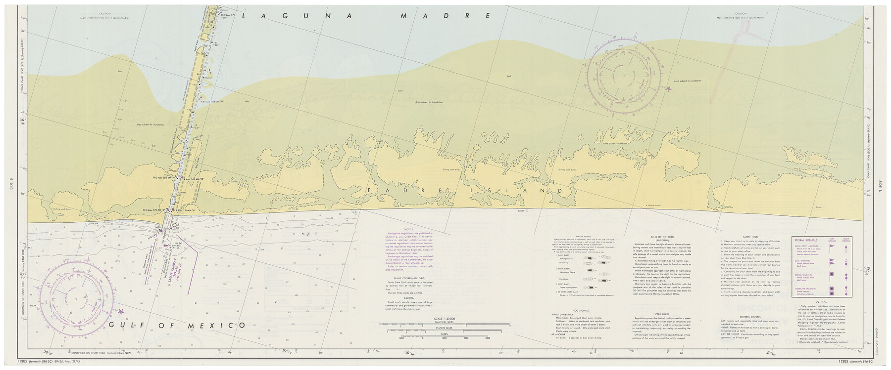 73517, Intracoastal Waterway - Laguna Madre - Rincon de San Jose to Chubby Island, Texas, General Map Collection
