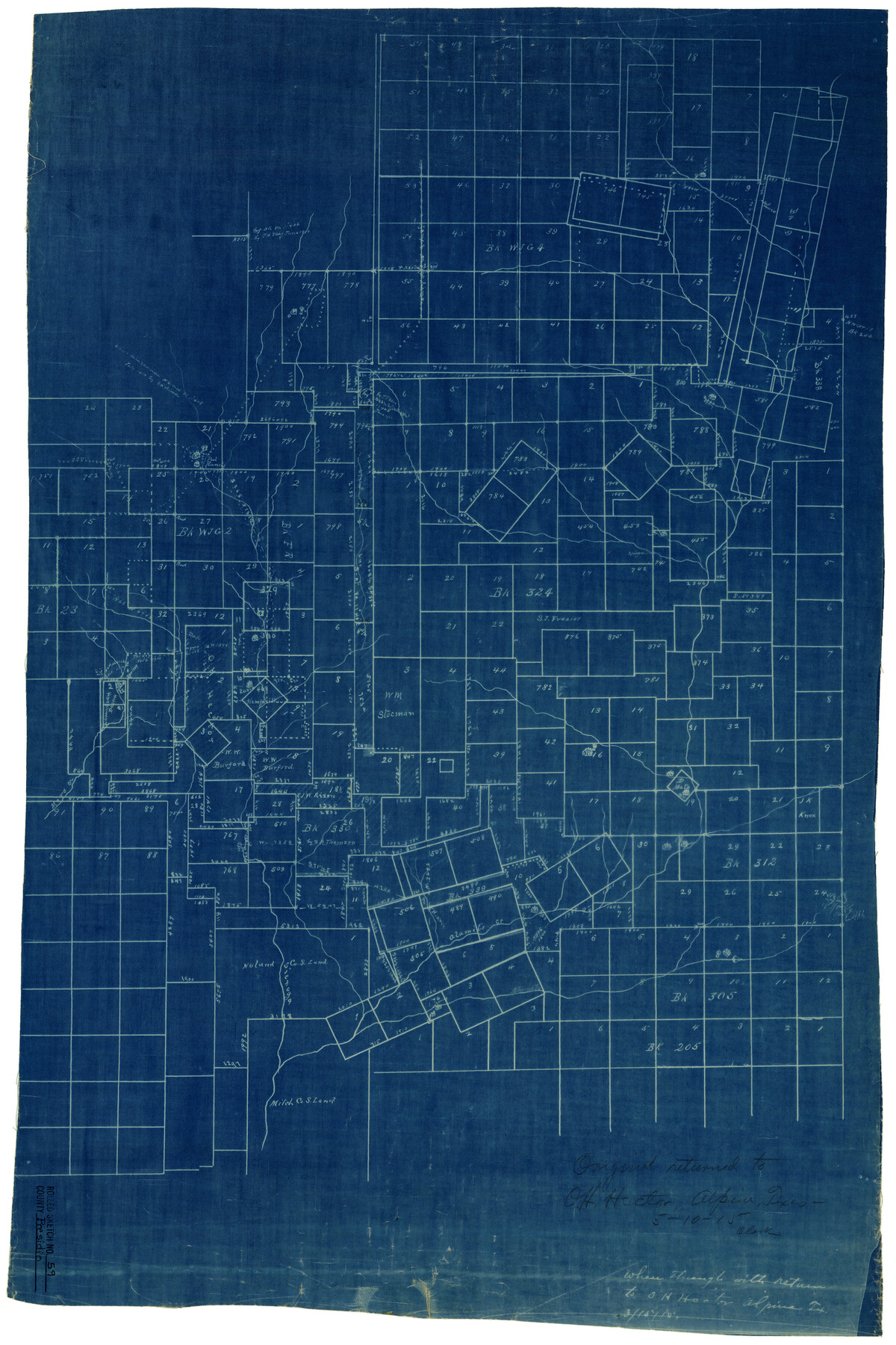 7352, Presidio County Rolled Sketch 59, General Map Collection
