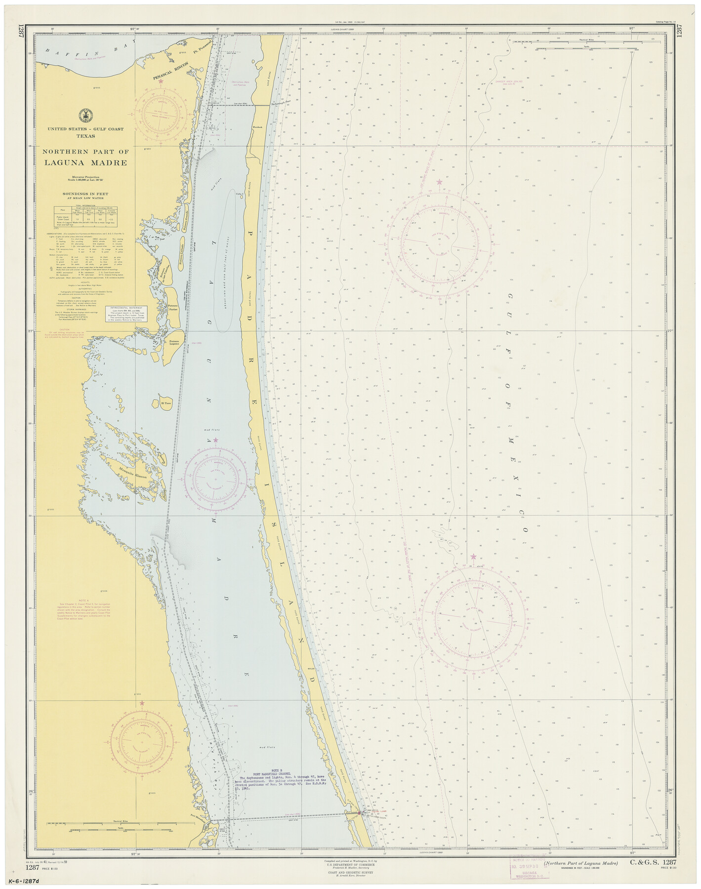 73525, Northern Part of Laguna Madre, General Map Collection
