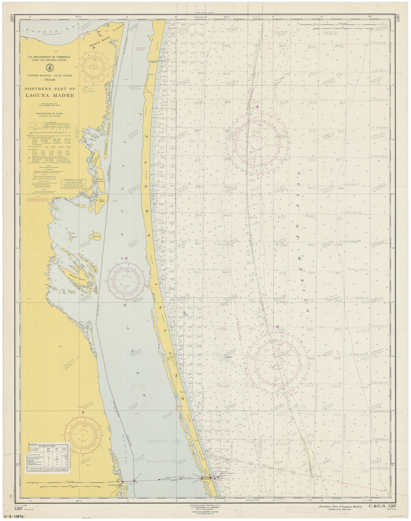 73526, Northern Part of Laguna Madre, General Map Collection
