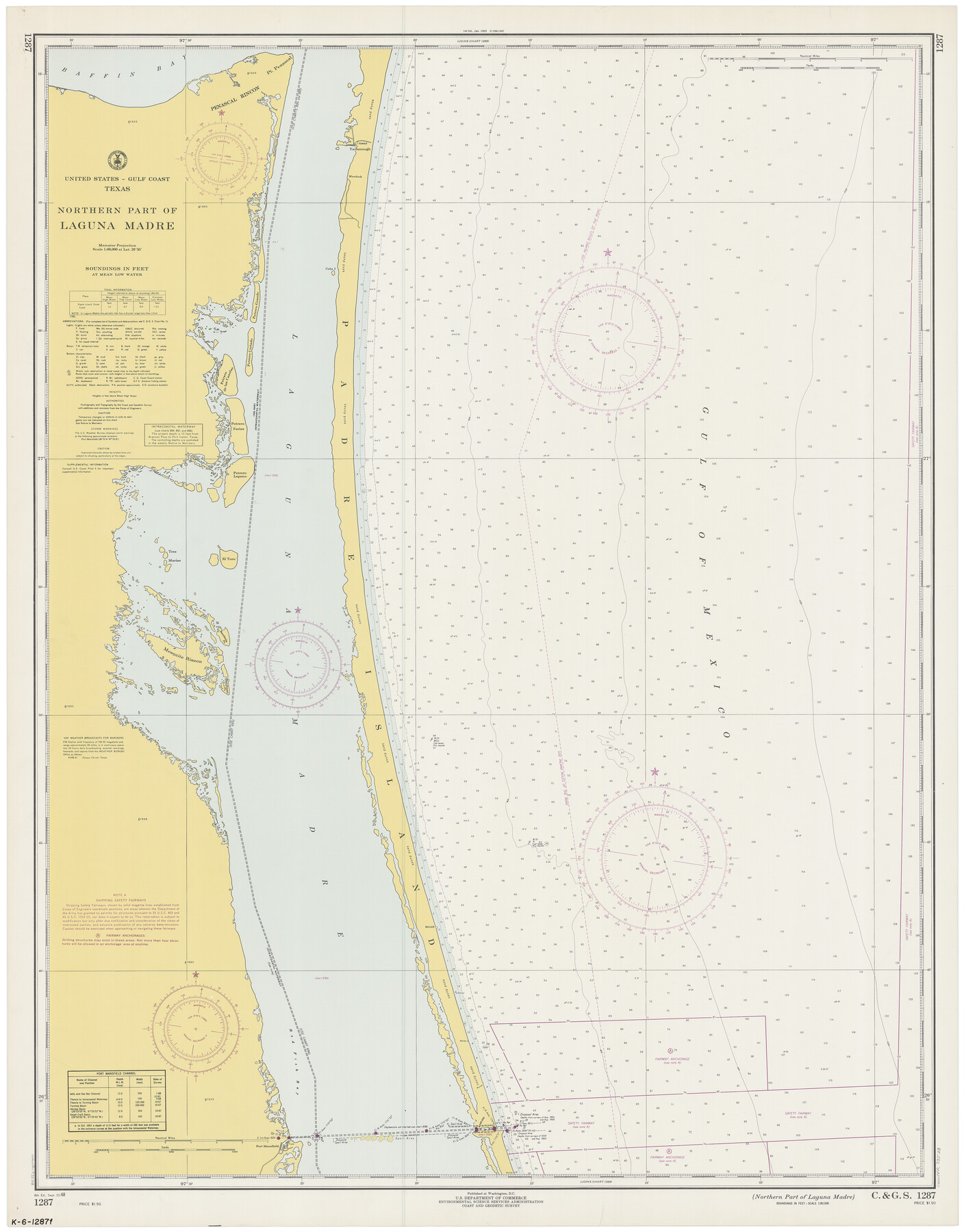 73528, Northern Part of Laguna Madre, General Map Collection
