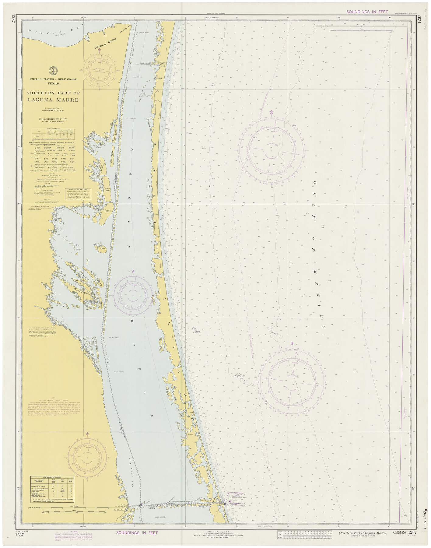 73529, Northern Part of Laguna Madre, General Map Collection
