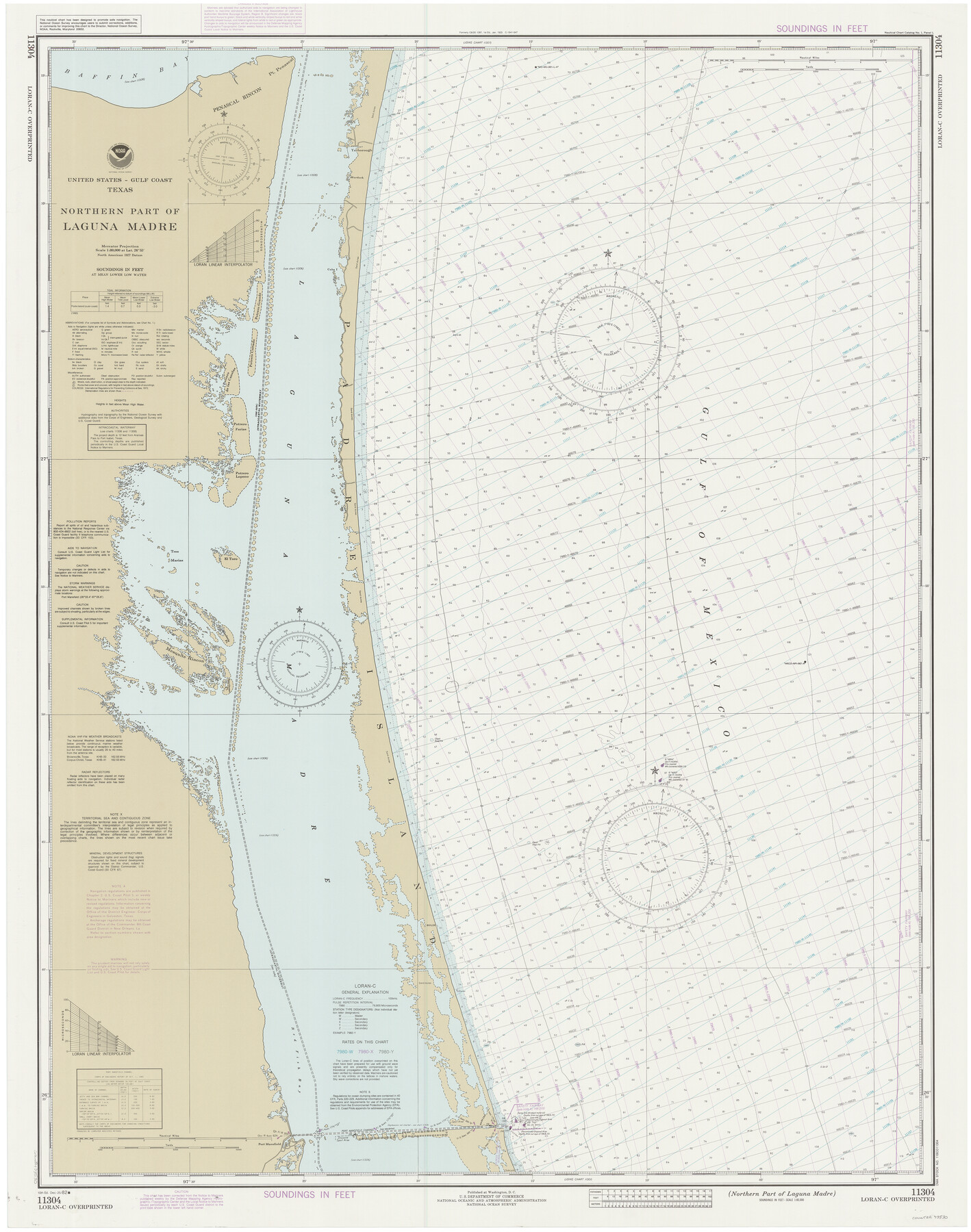 73530, Northern Part of Laguna Madre, General Map Collection
