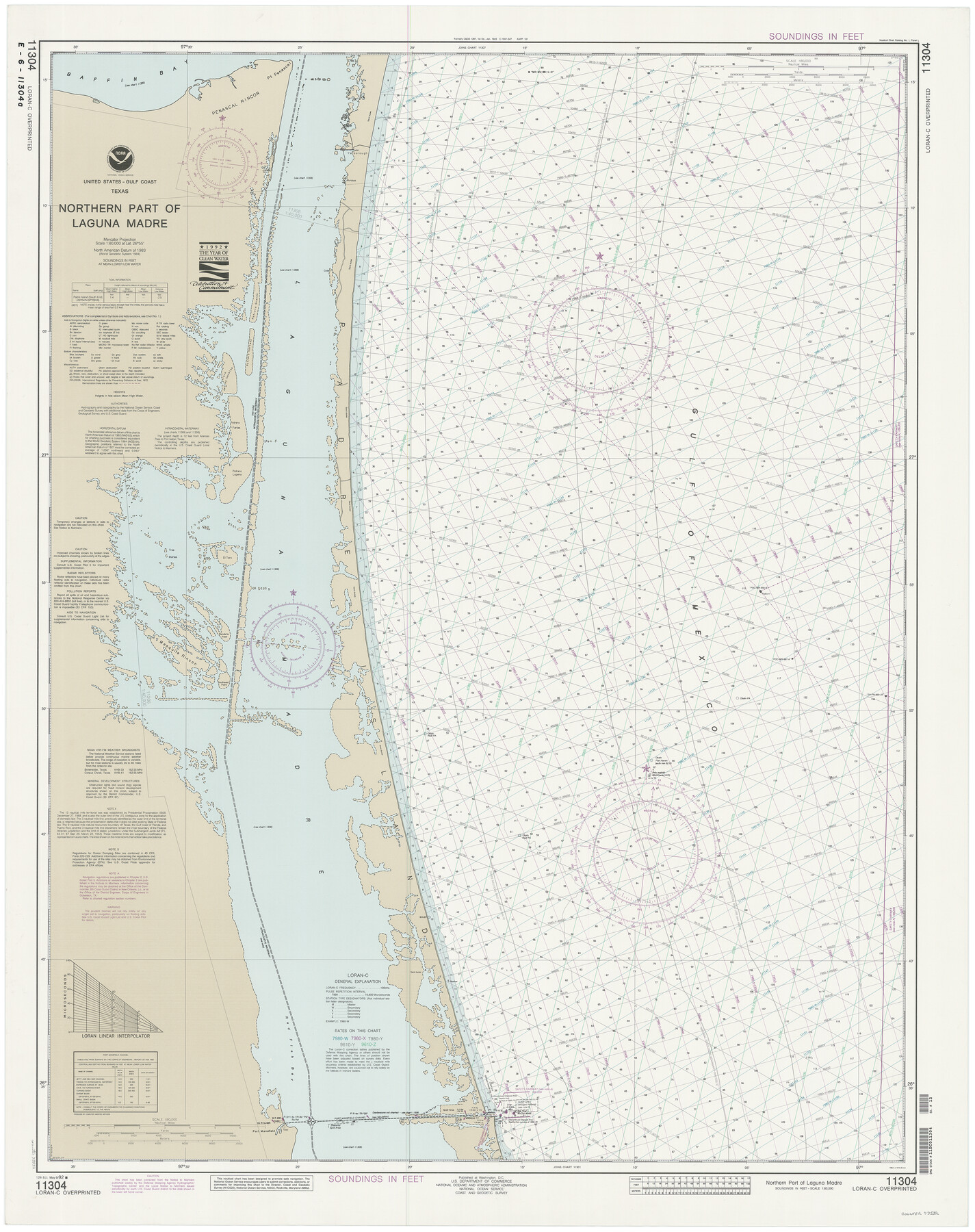 73532, Northern Part of Laguna Madre, General Map Collection
