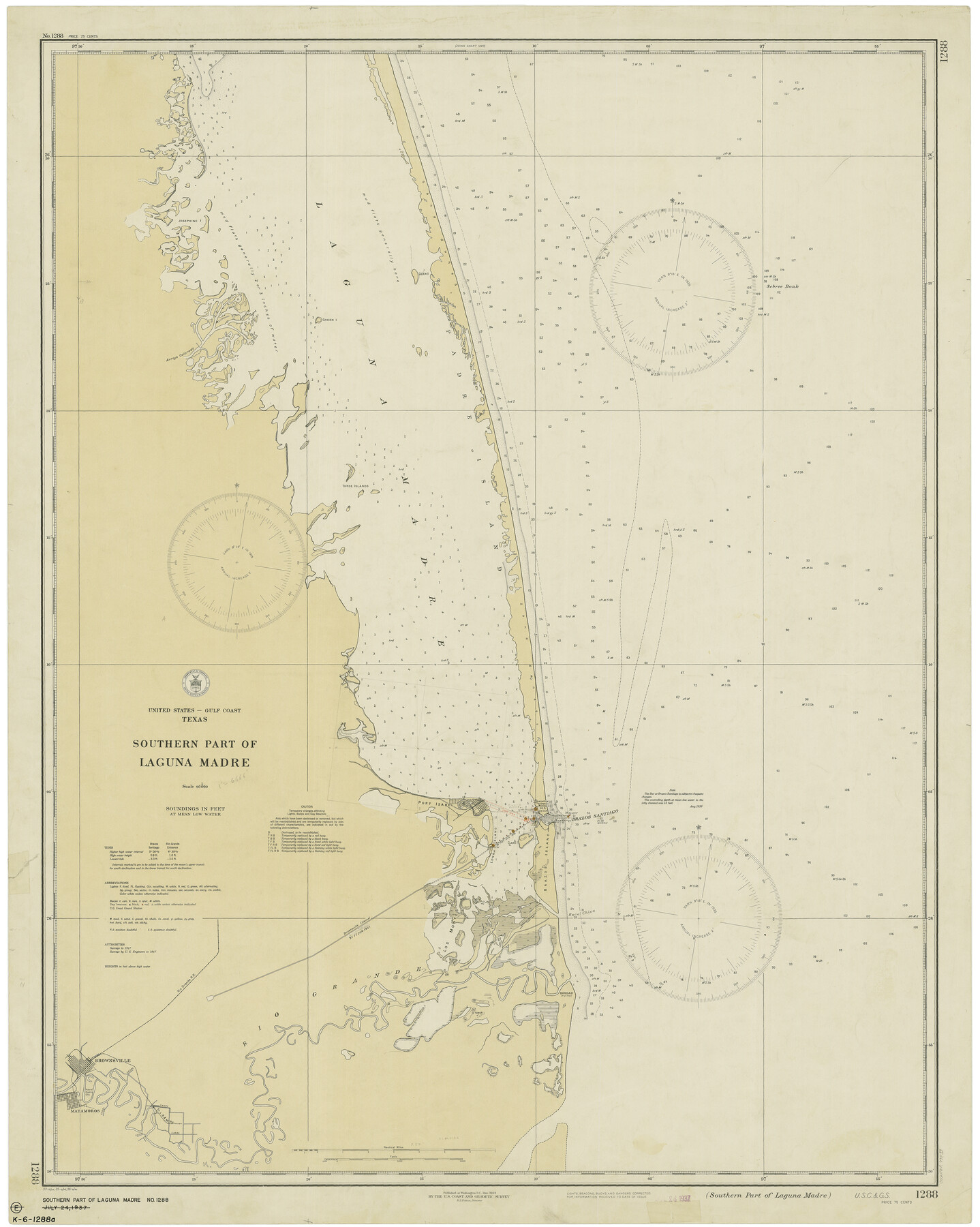 73533, Southern Part of Laguna Madre, General Map Collection
