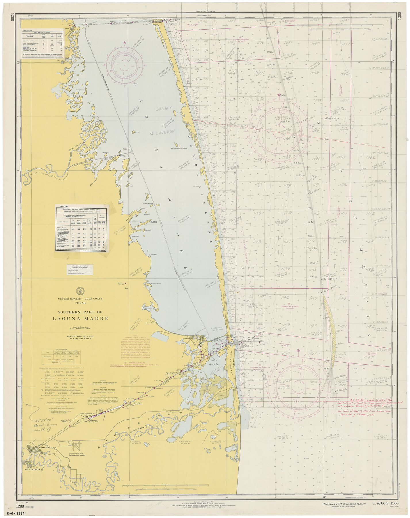 73539, Southern Part of Laguna Madre, General Map Collection
