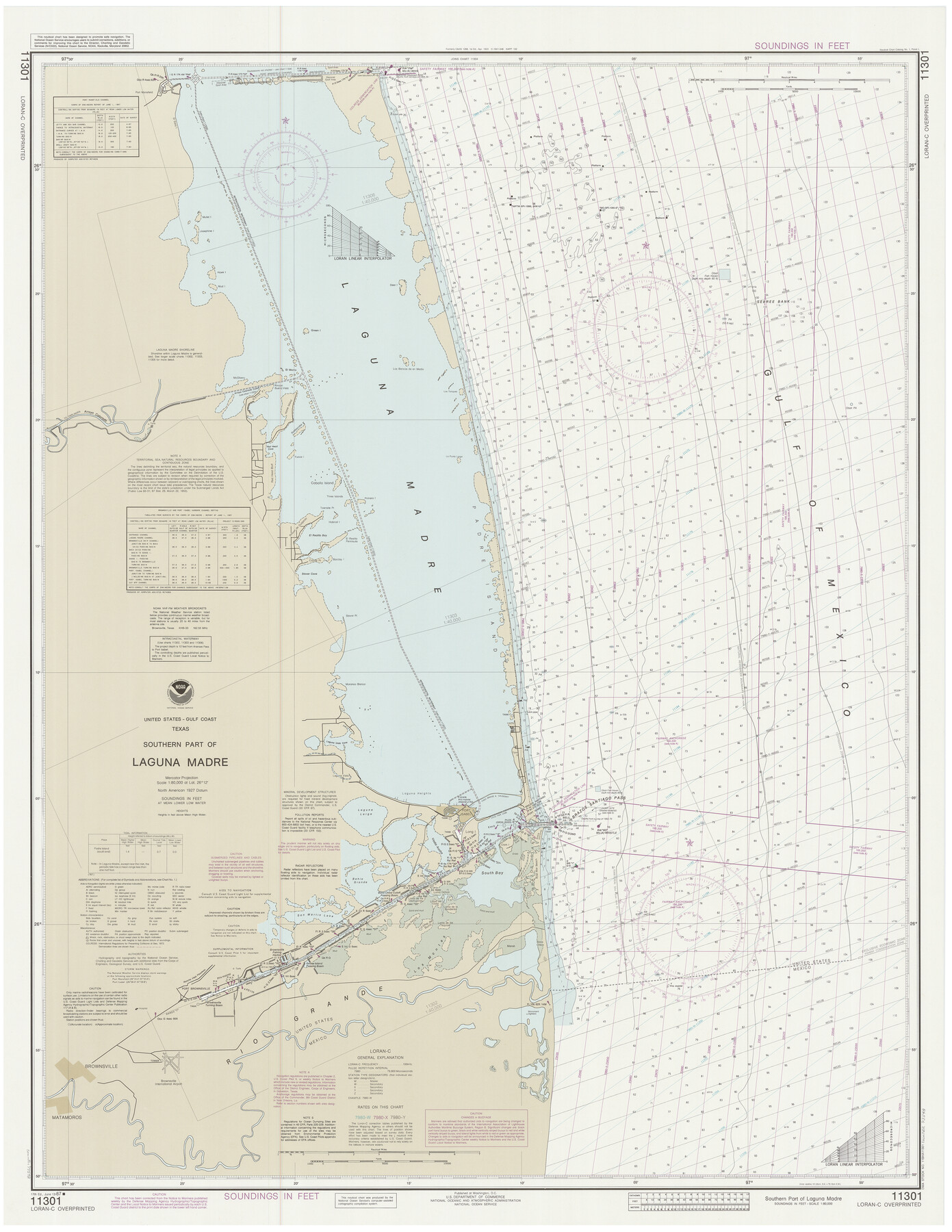 73548, Southern Part of Laguna Madre, General Map Collection
