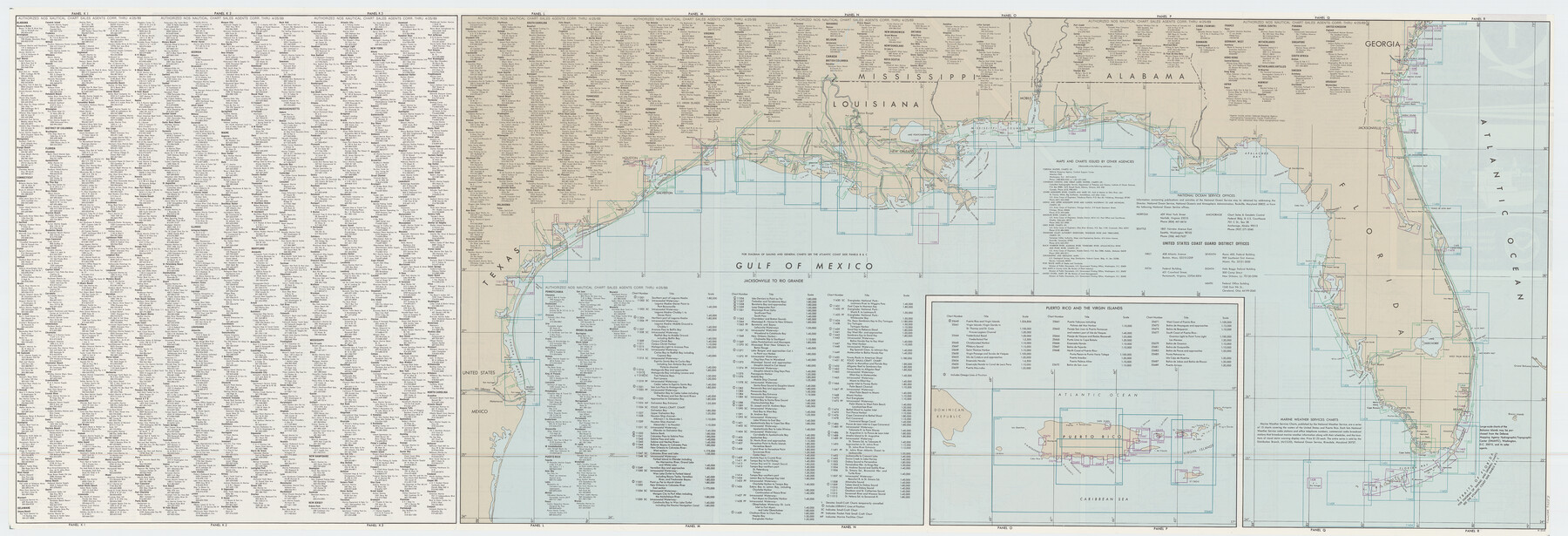 73553, United States Atlantic and Gulf Coasts Including Puerto Rico and the Virgin Islands, General Map Collection