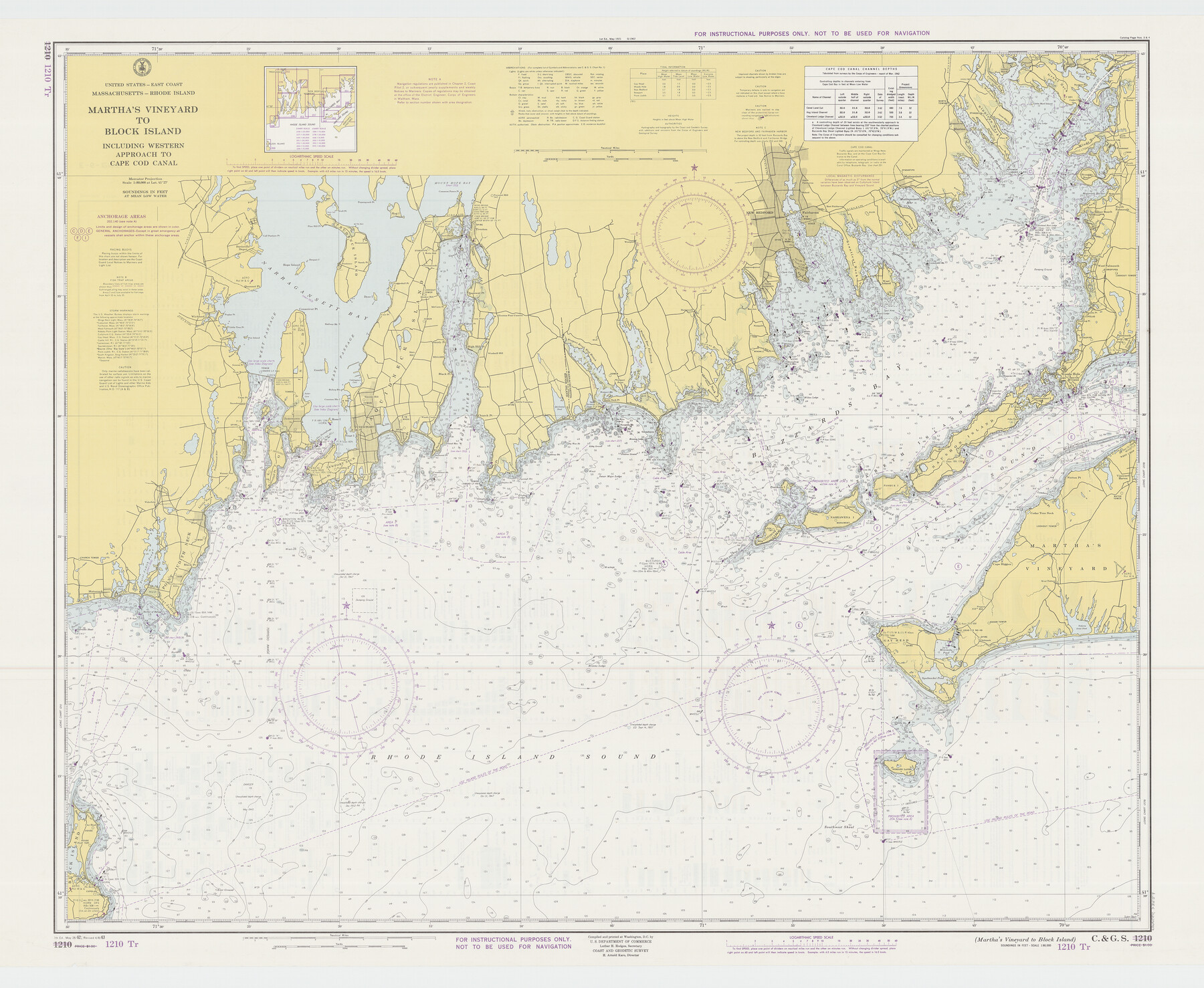73554, Martha's Vineyard to Block Island Including Western Approach to Cape Cod Canal, General Map Collection
