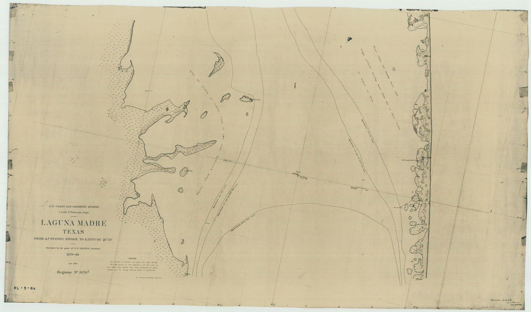 73604, Laguna Madre, Register No. 1476A, General Map Collection