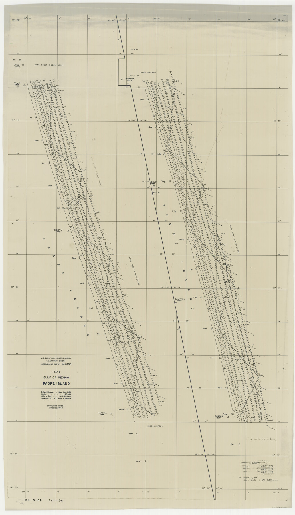 73610, Padre Island, General Map Collection