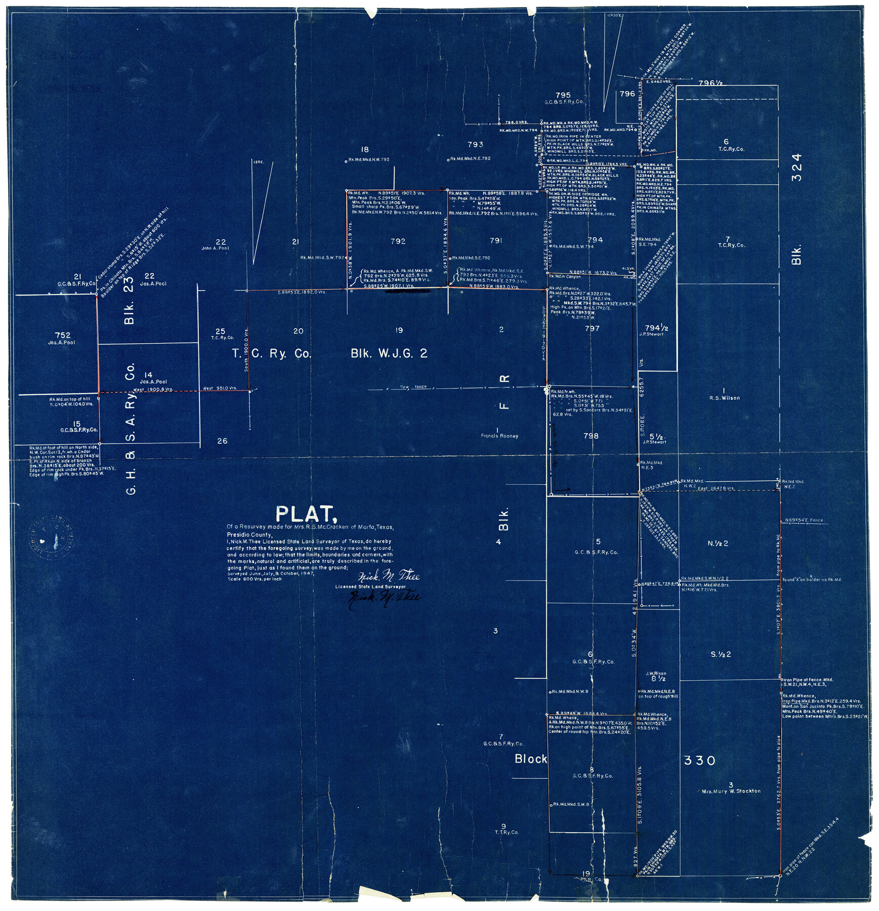 7379, Presidio County Rolled Sketch 93A, General Map Collection
