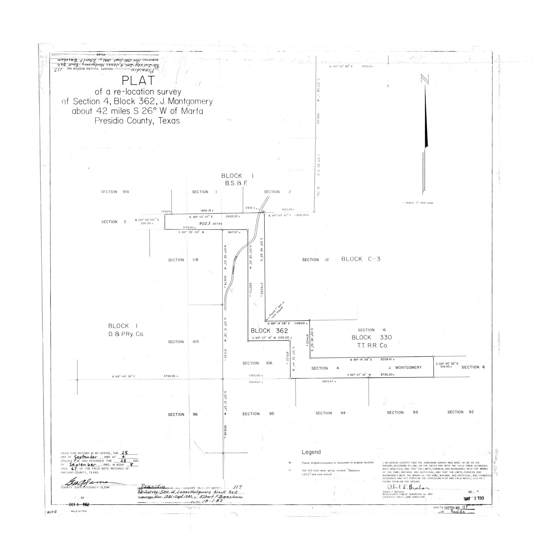 7392, Presidio County Rolled Sketch 117, General Map Collection