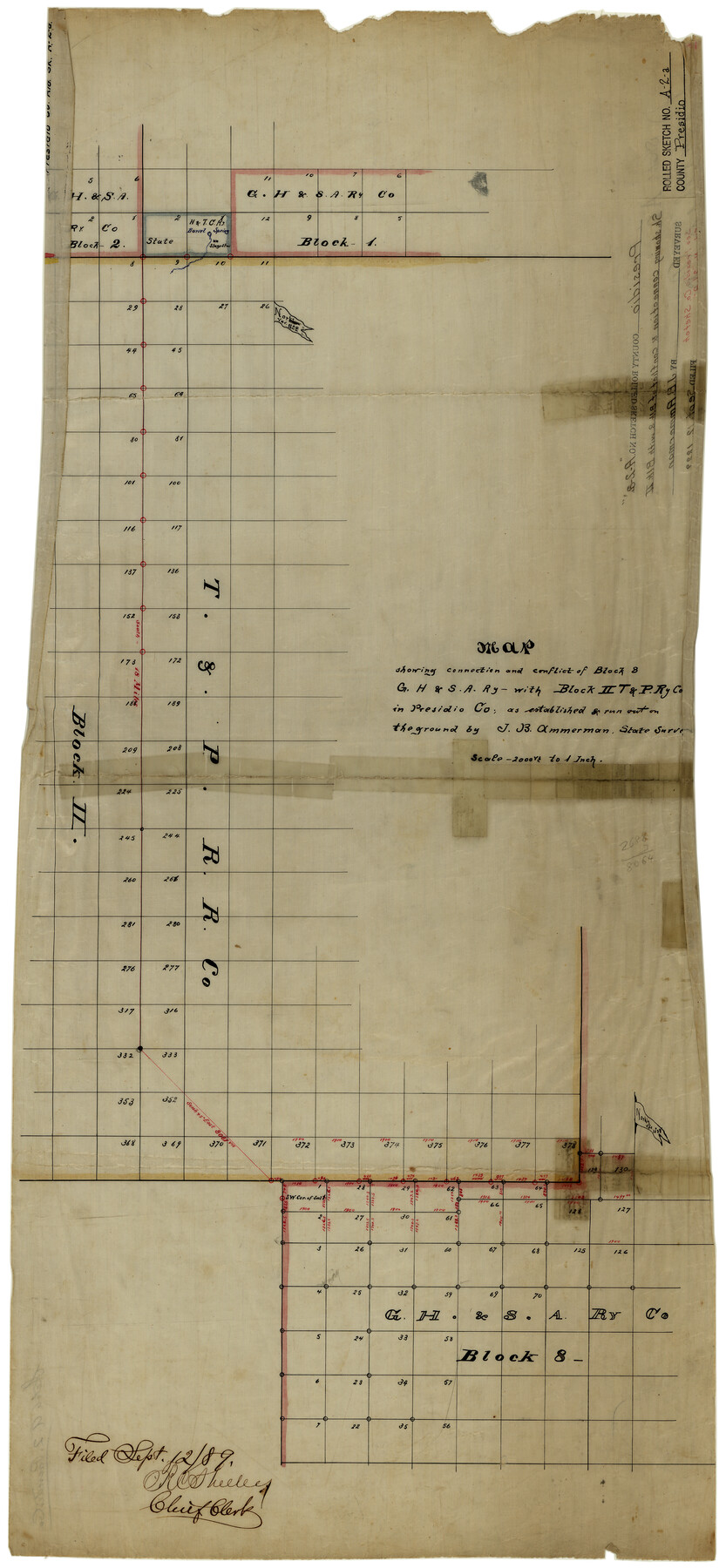 7406, Presidio County Rolled Sketch A-2A, General Map Collection
