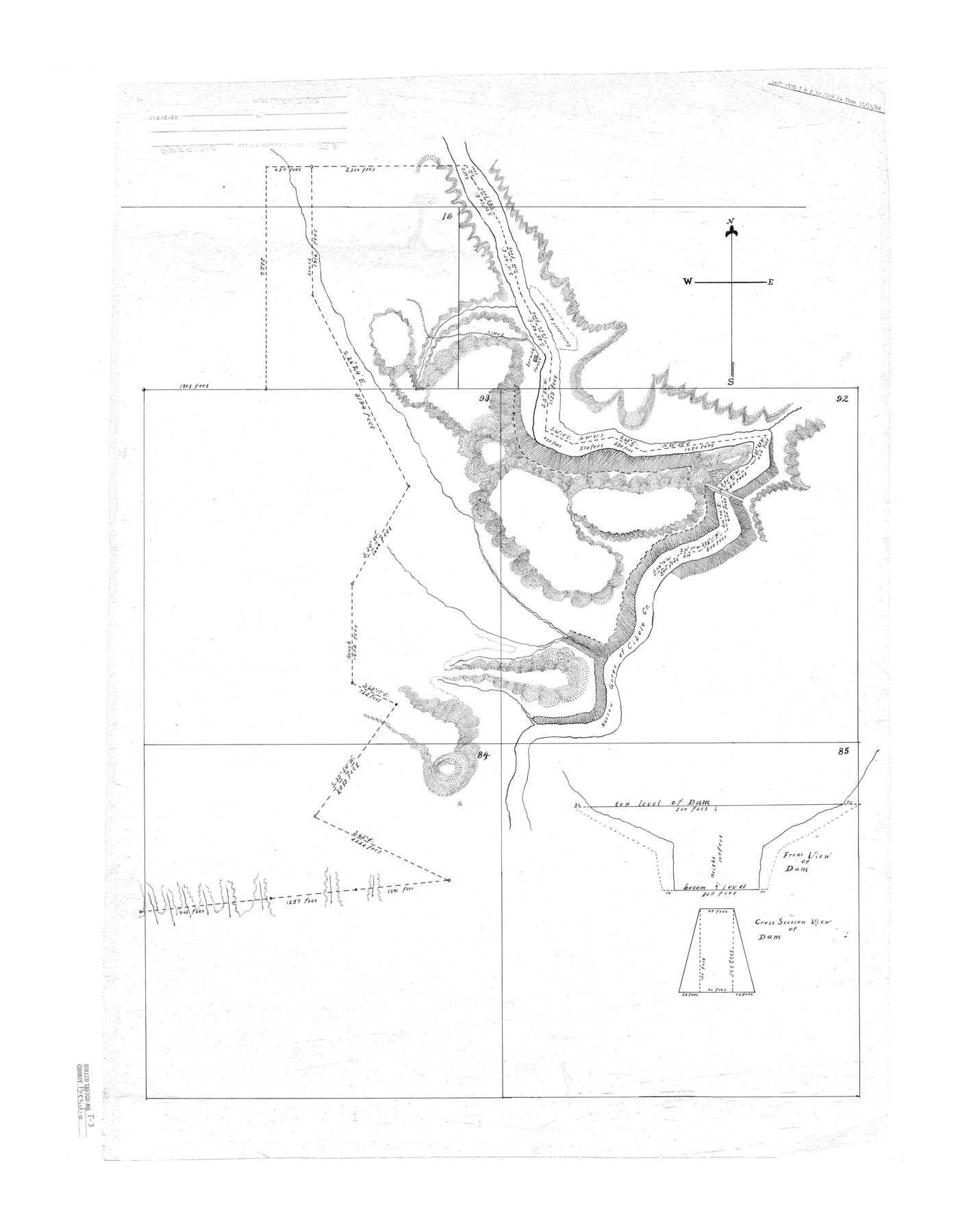 7417, Presidio County Rolled Sketch T-3, General Map Collection