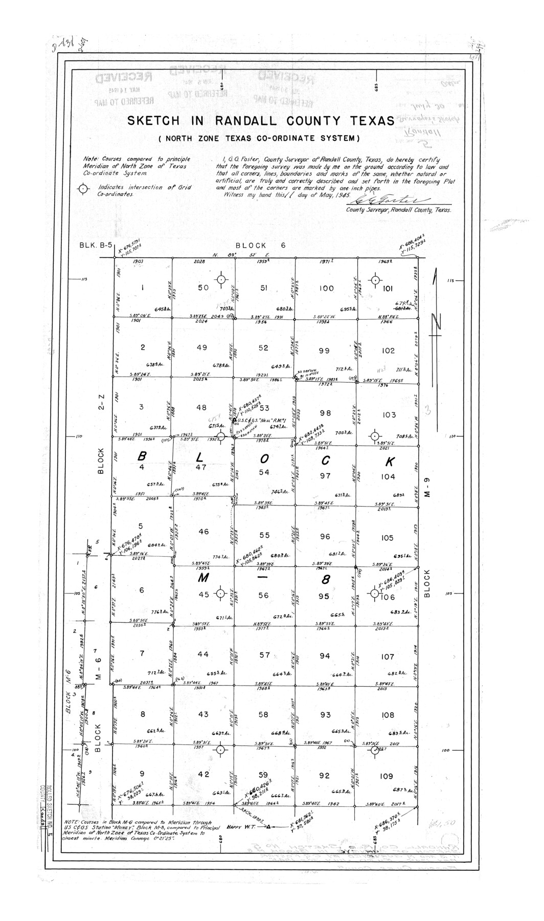 7425, Randall County Rolled Sketch 5, General Map Collection