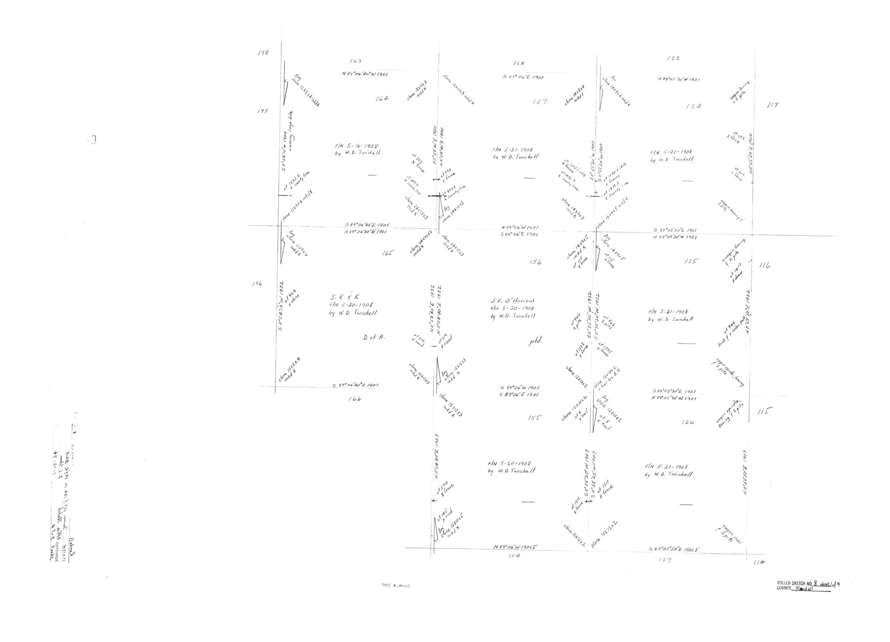 7428, Randall County Rolled Sketch 8, General Map Collection