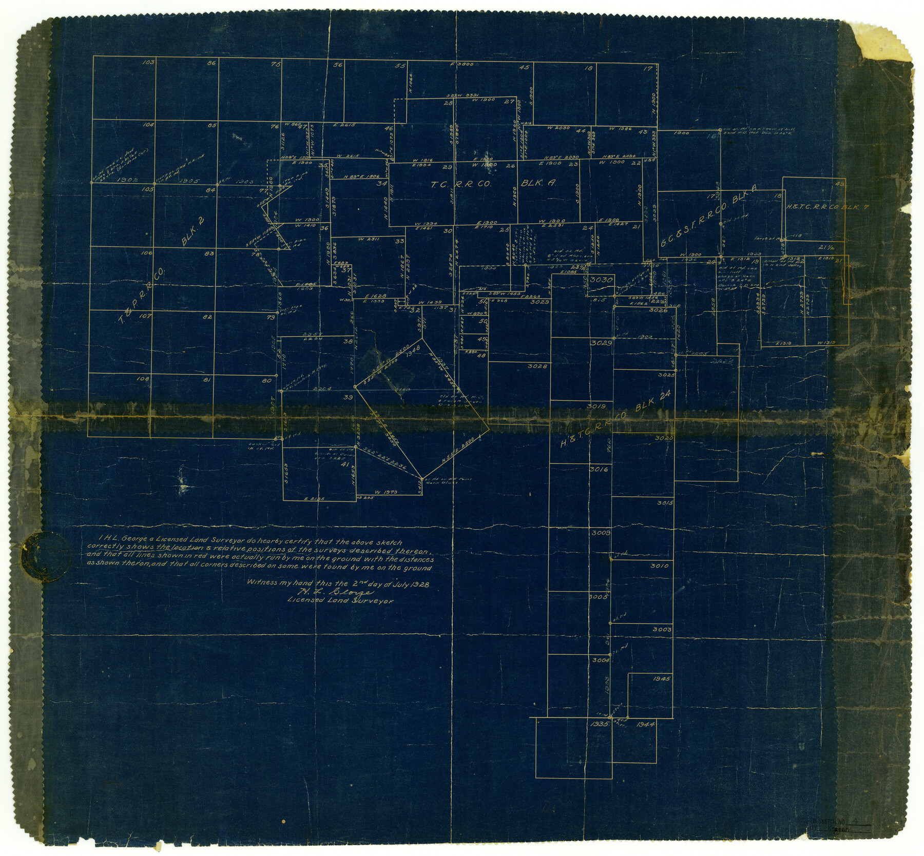 7433, Reagan County Rolled Sketch 4, General Map Collection