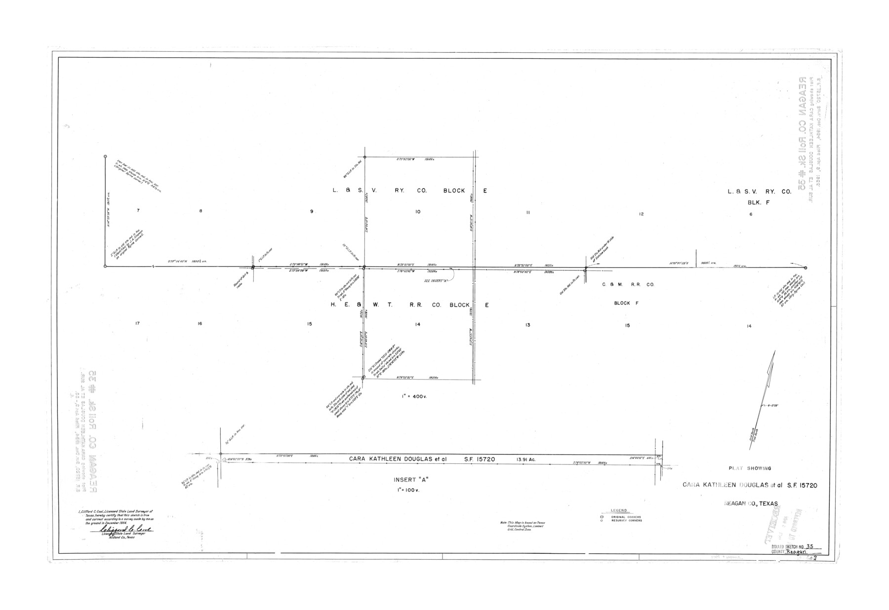 7448, Reagan County Rolled Sketch 35, General Map Collection