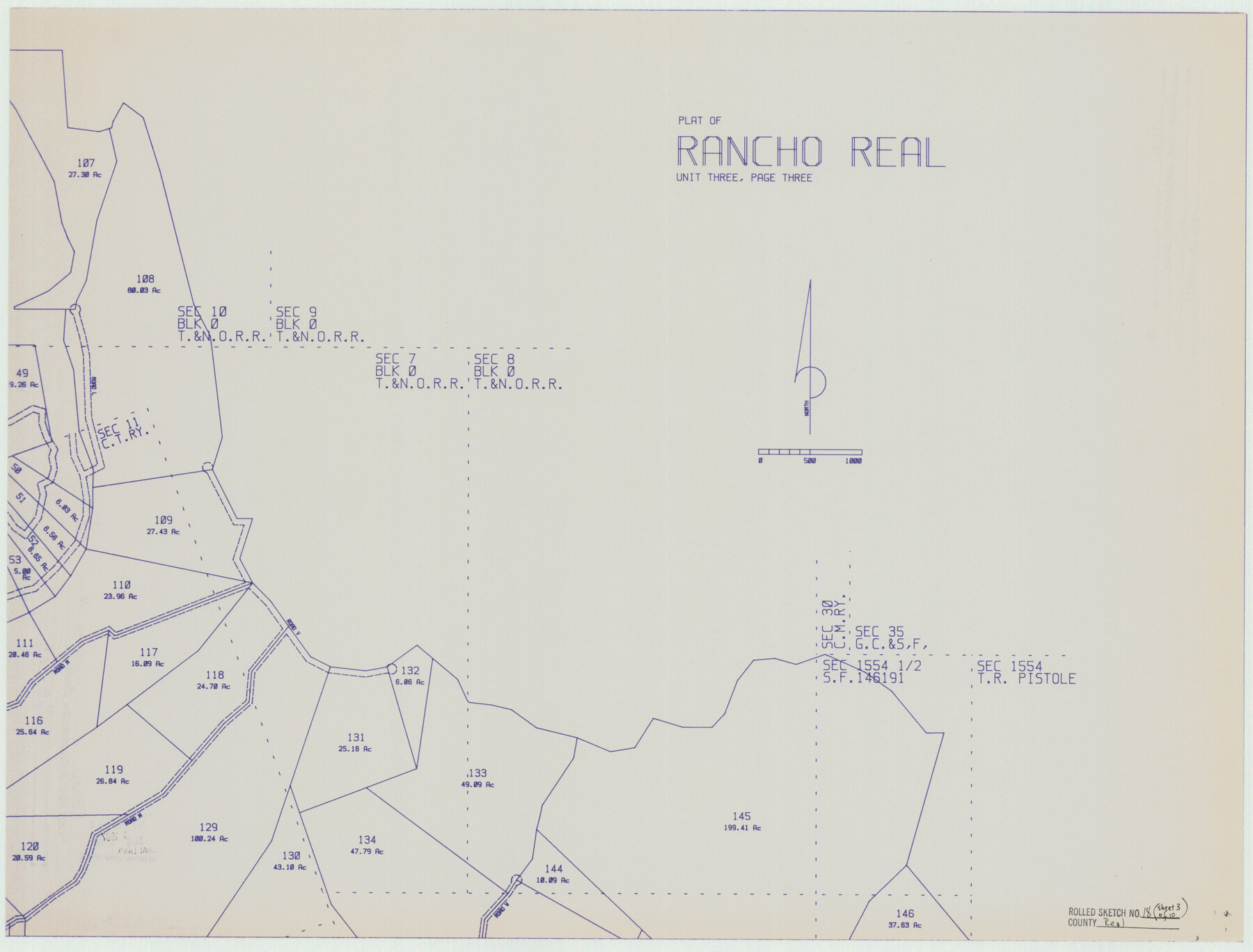 7462, Real County Rolled Sketch 18, General Map Collection