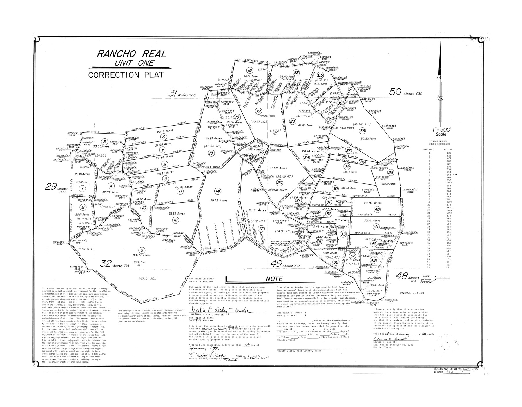 7468, Real County Rolled Sketch 18, General Map Collection