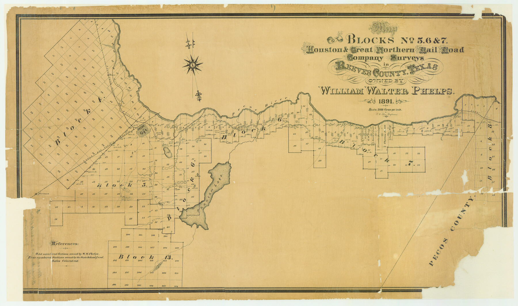 7476, Reeves County Rolled Sketch 4, General Map Collection