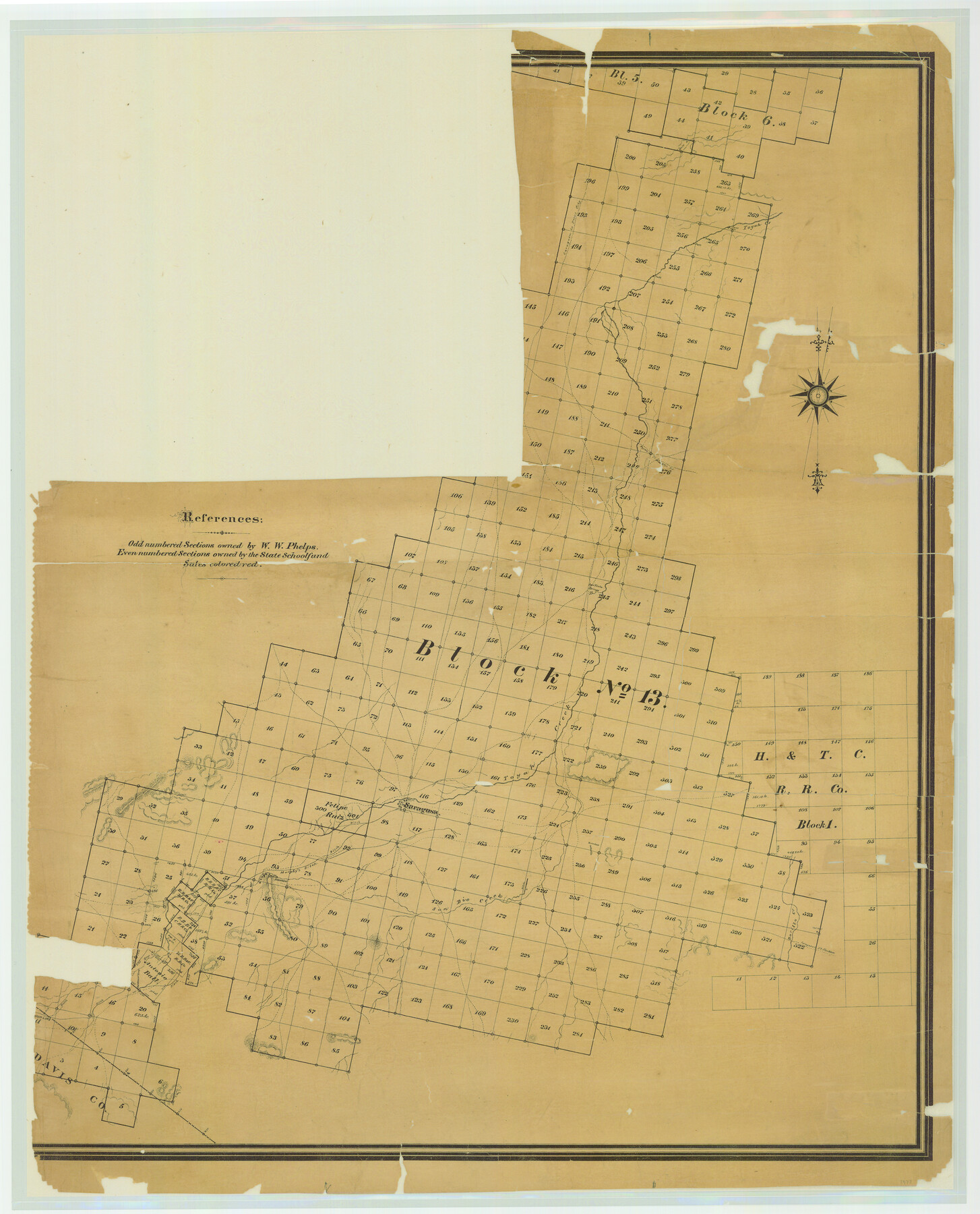 7477, Reeves County Rolled Sketch 5, General Map Collection