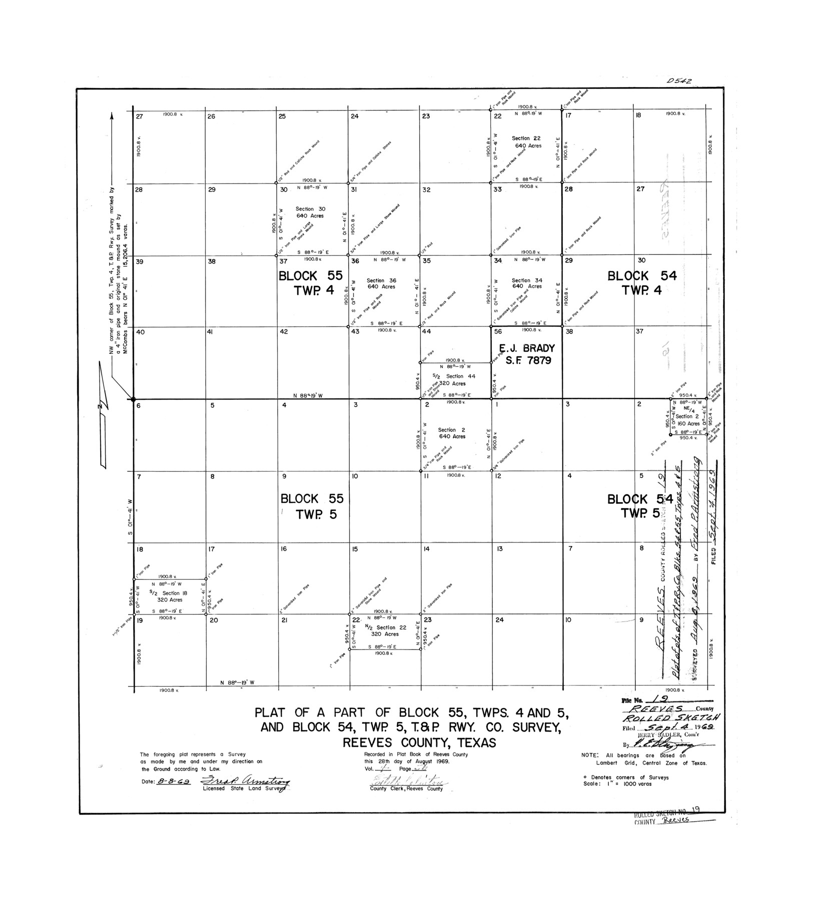 7488, Reeves County Rolled Sketch 19, General Map Collection