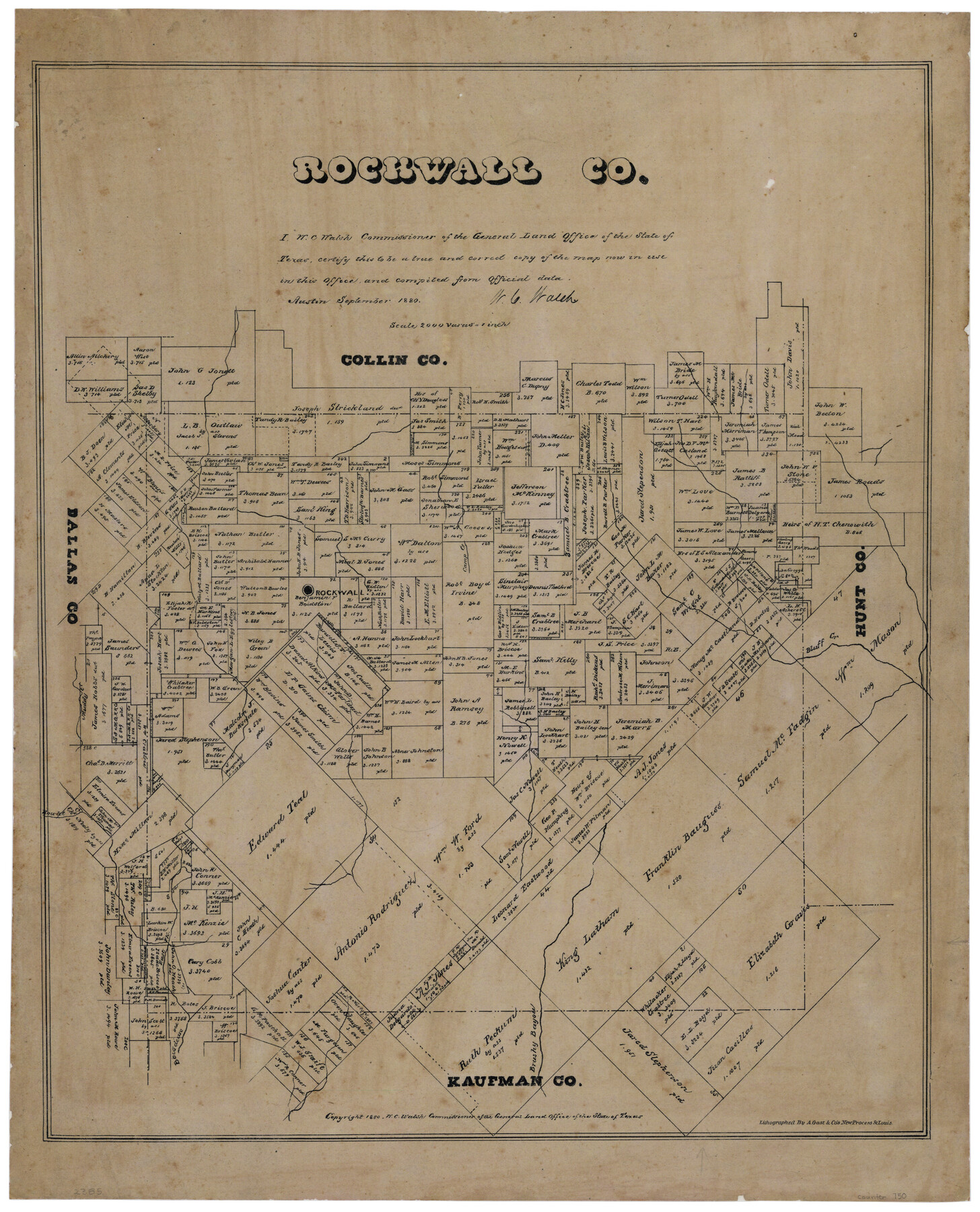 750, Rockwall County, Texas, Maddox Collection
