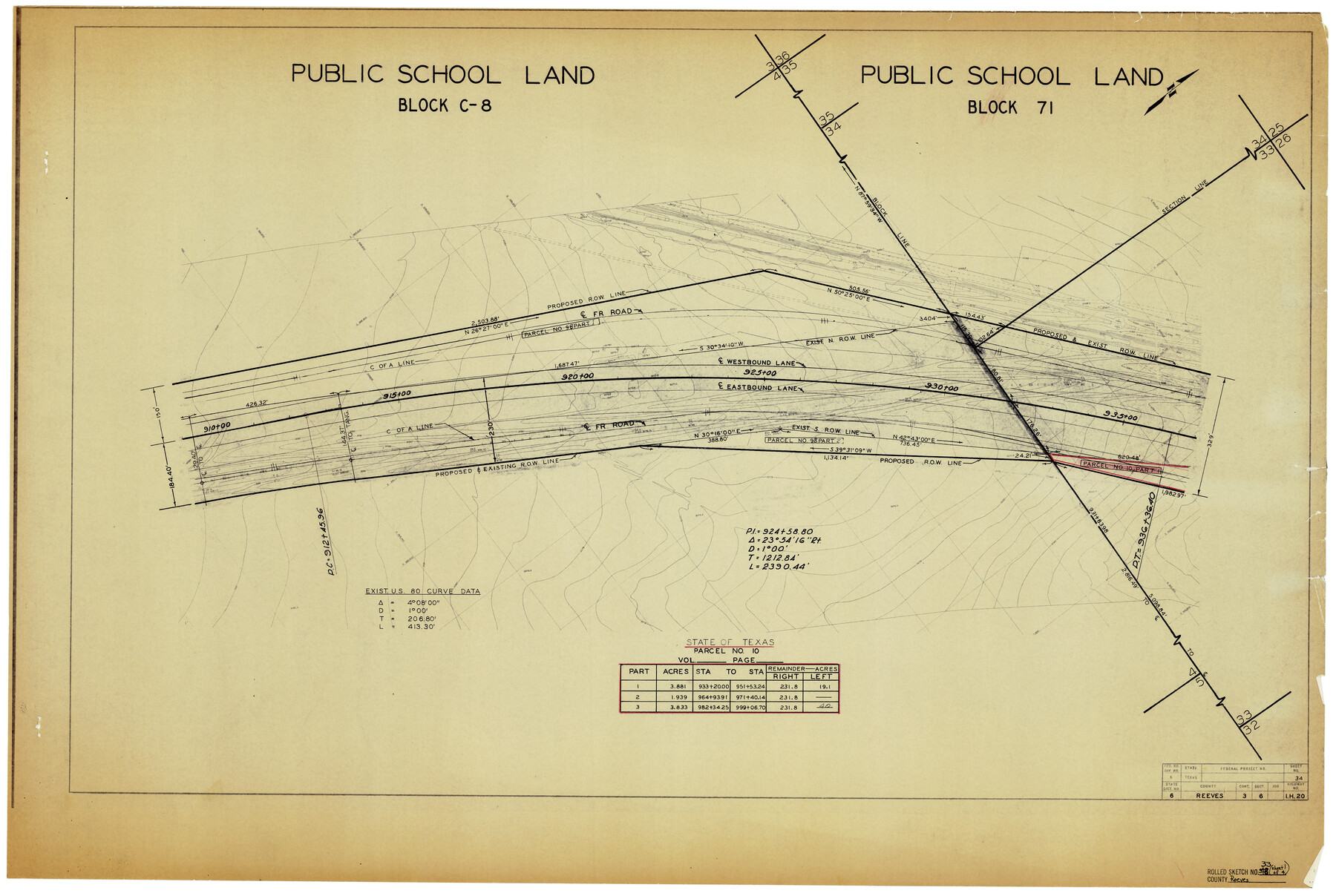 7501, Reeves County Rolled Sketch 33, General Map Collection
