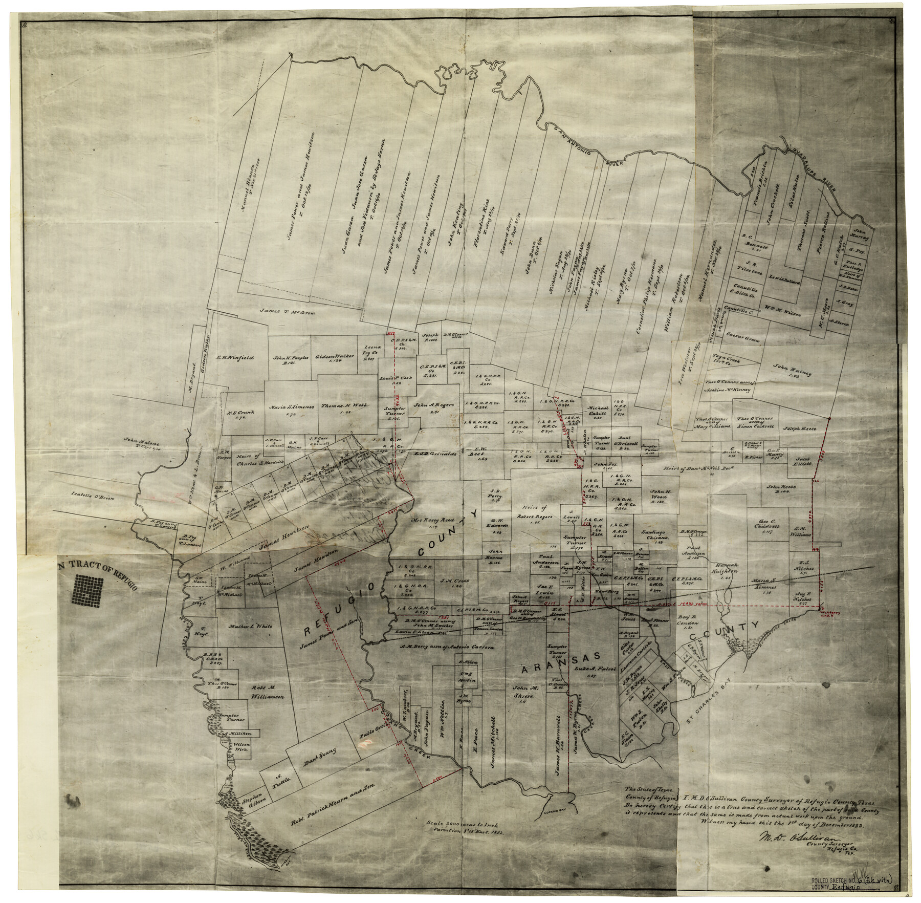 7507, Refugio County Rolled Sketch 6, General Map Collection