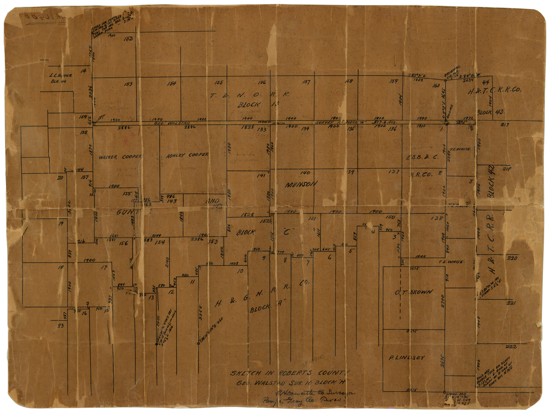 7510, Roberts County Rolled Sketch 1, General Map Collection
