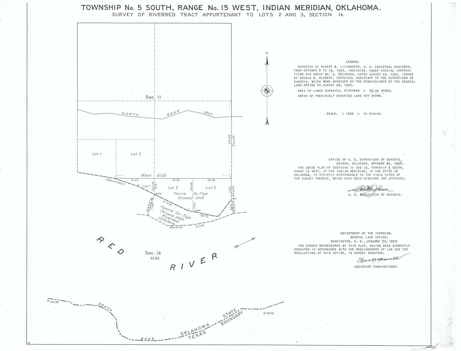 75136, Township No. 5 South Range No. 15 West, Indian Meridian, Oklahoma, General Map Collection