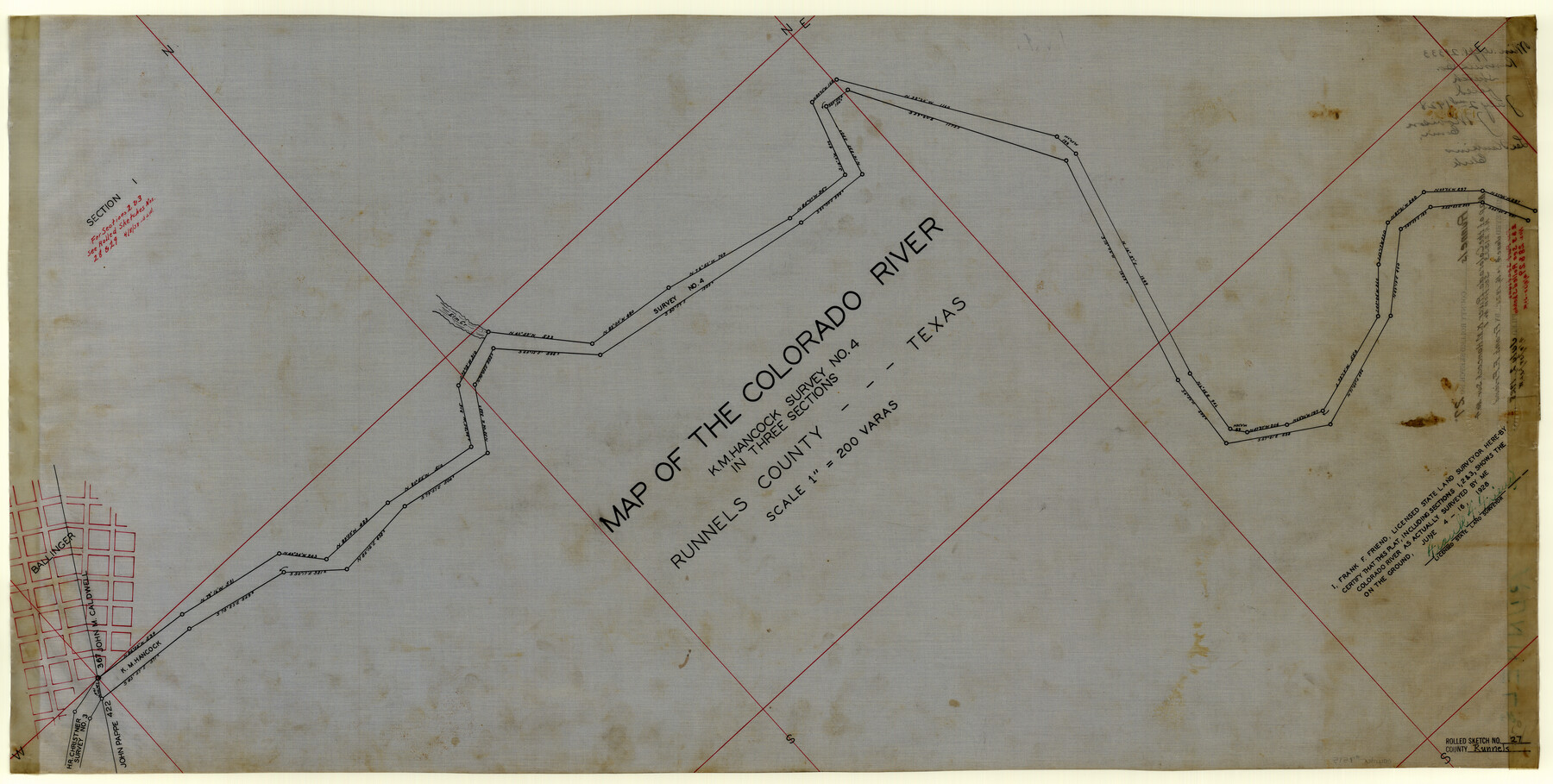 7515, Runnels County Rolled Sketch 27, General Map Collection