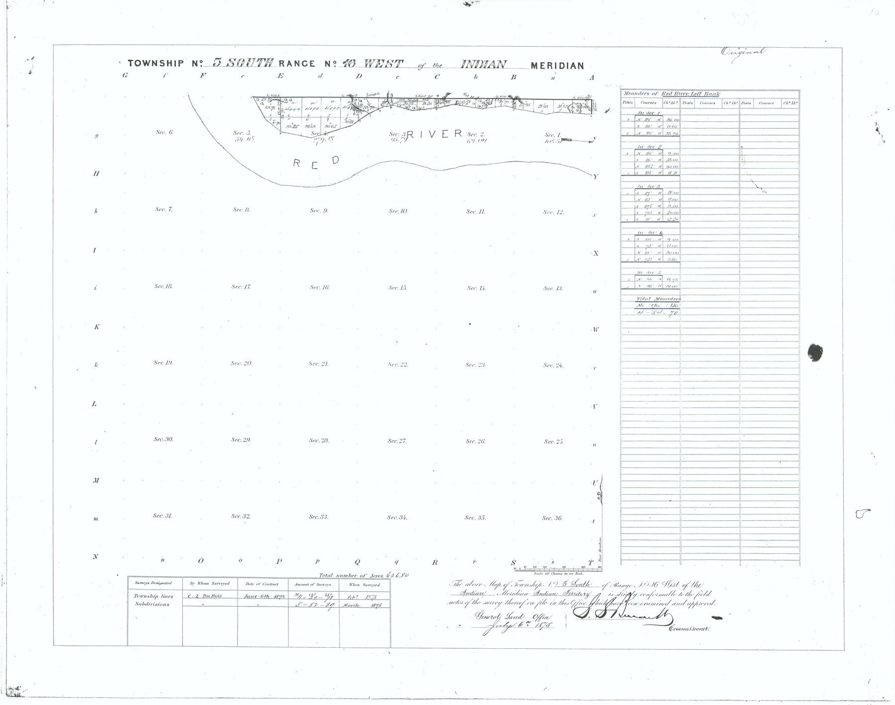 75163, Township No. 5 South Range No. 16 West of the Indian Meridian, General Map Collection