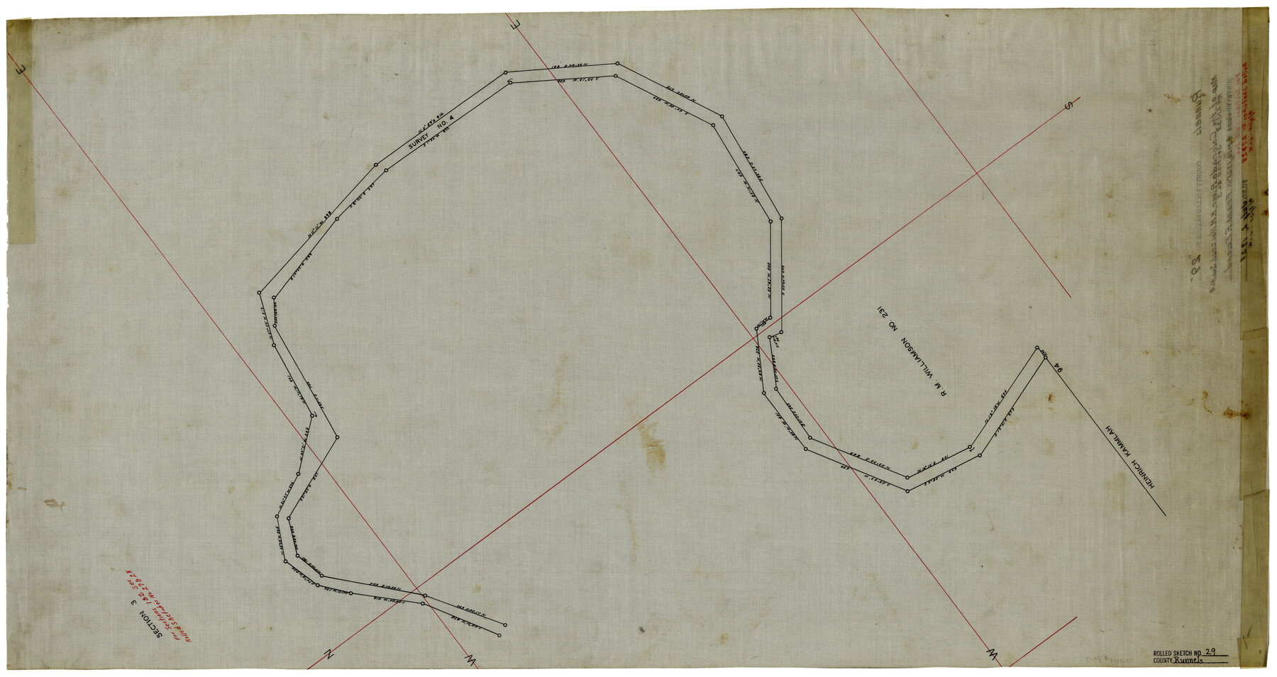 7517, Runnels County Rolled Sketch 29, General Map Collection

