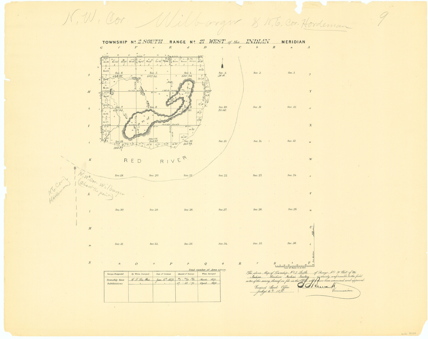 75177, Township No. 2 South Range No. 21 West of the Indian Meridian, General Map Collection