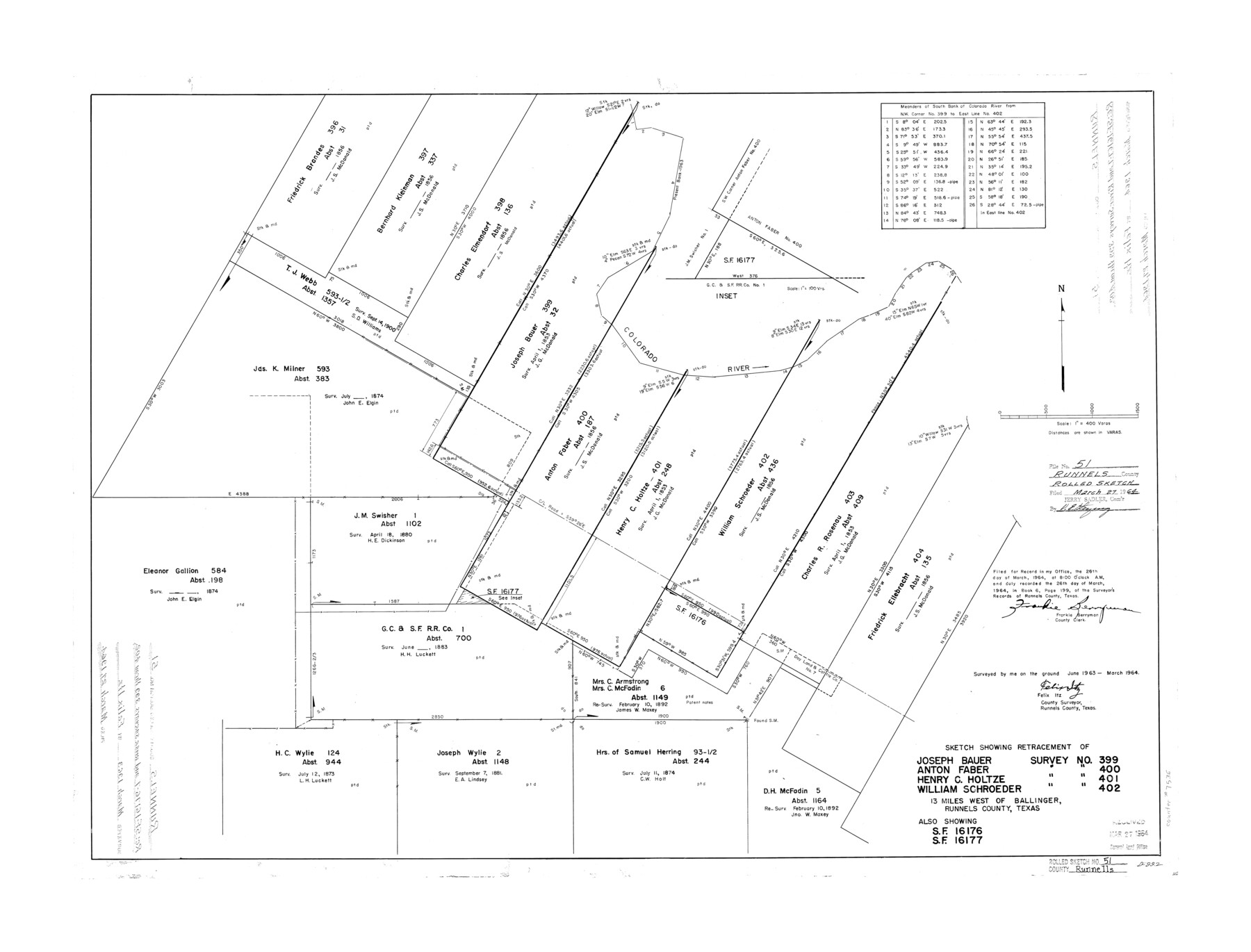 7536, Runnels County Rolled Sketch 51, General Map Collection