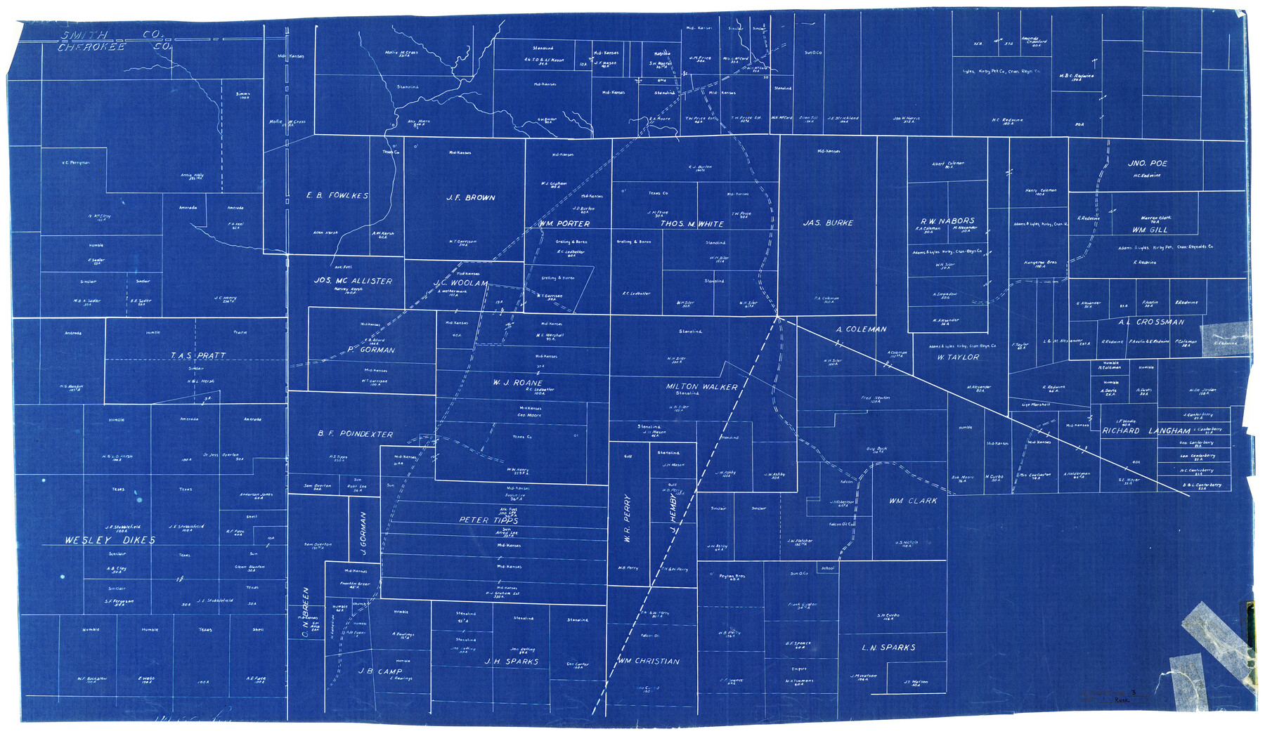 7542, Rusk County Rolled Sketch 3, General Map Collection
