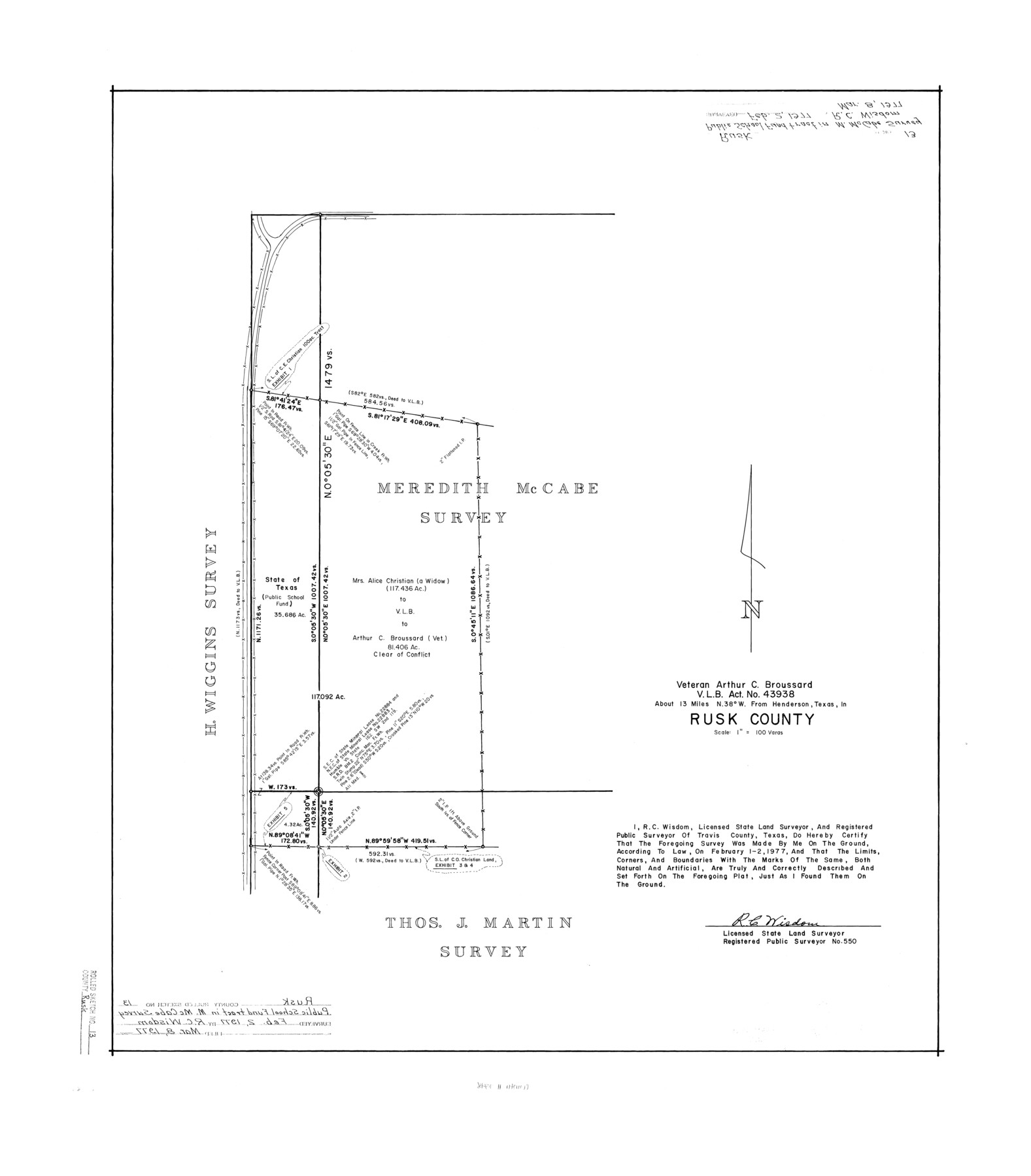 7548, Rusk County Rolled Sketch 13, General Map Collection