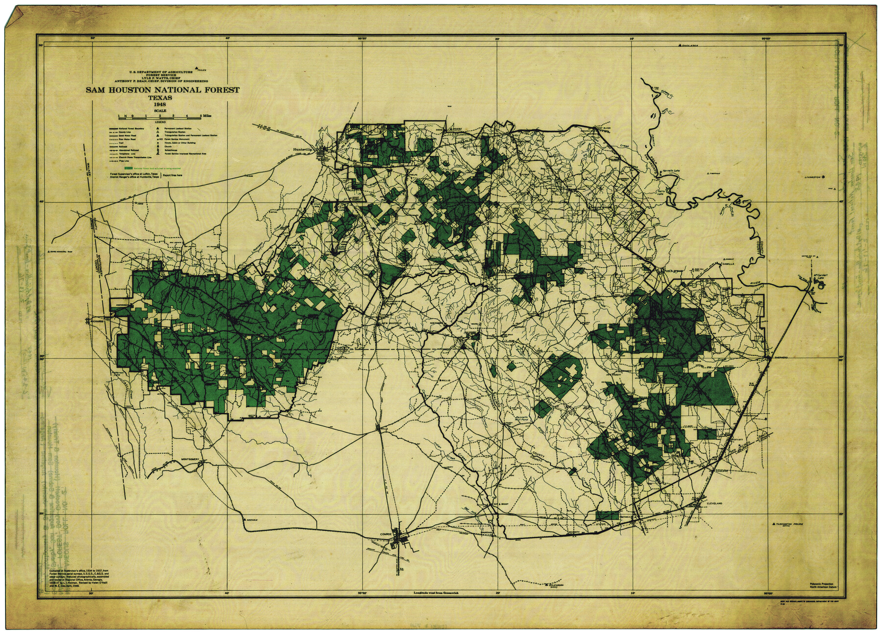 7561, San Jacinto County Rolled Sketch 12, General Map Collection
