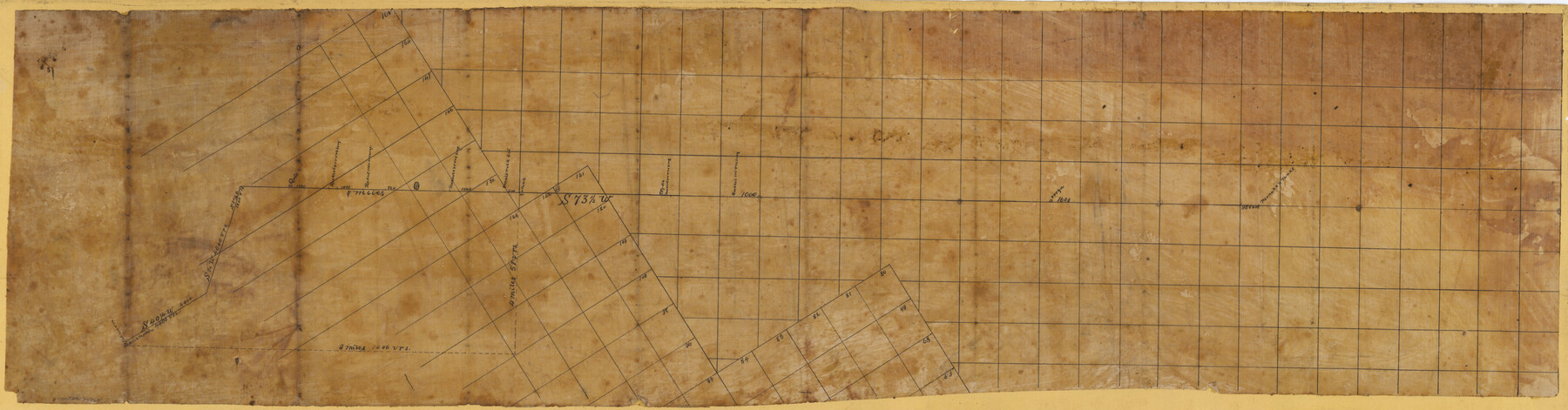 75767, [Sketch of Surveys in Ward County, Texas], Maddox Collection