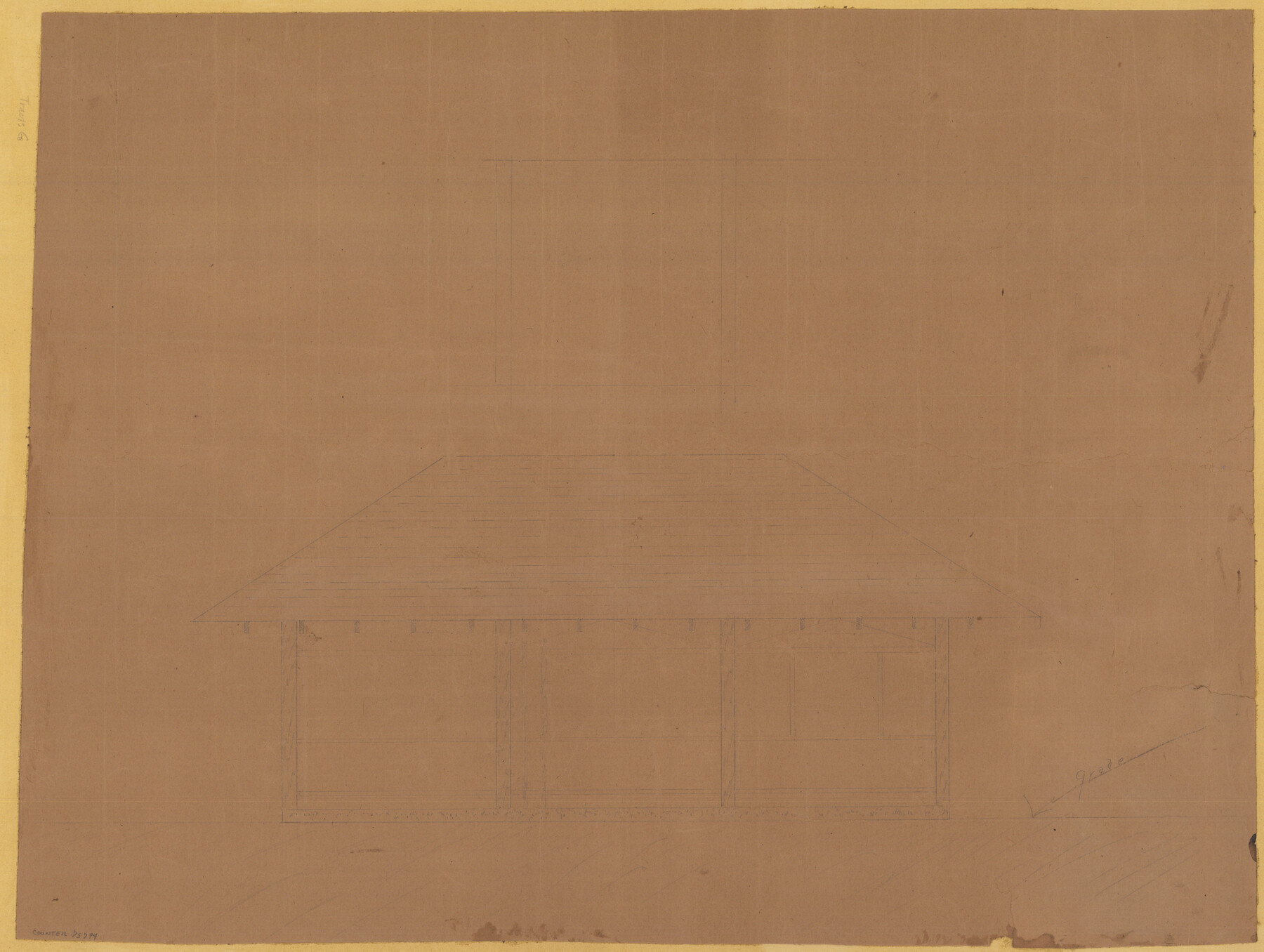 75794, [Unknown Building Sketch], Maddox Collection