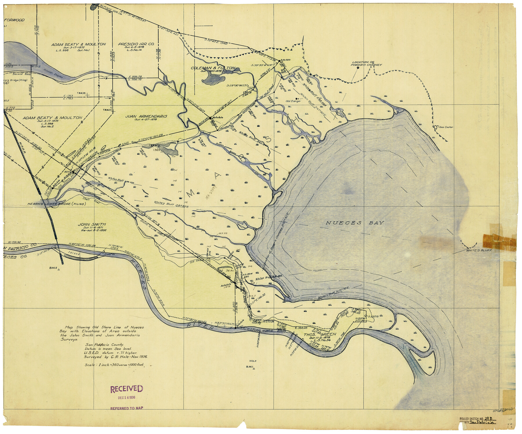 7582, San Patricio County Rolled Sketch 29B, General Map Collection
