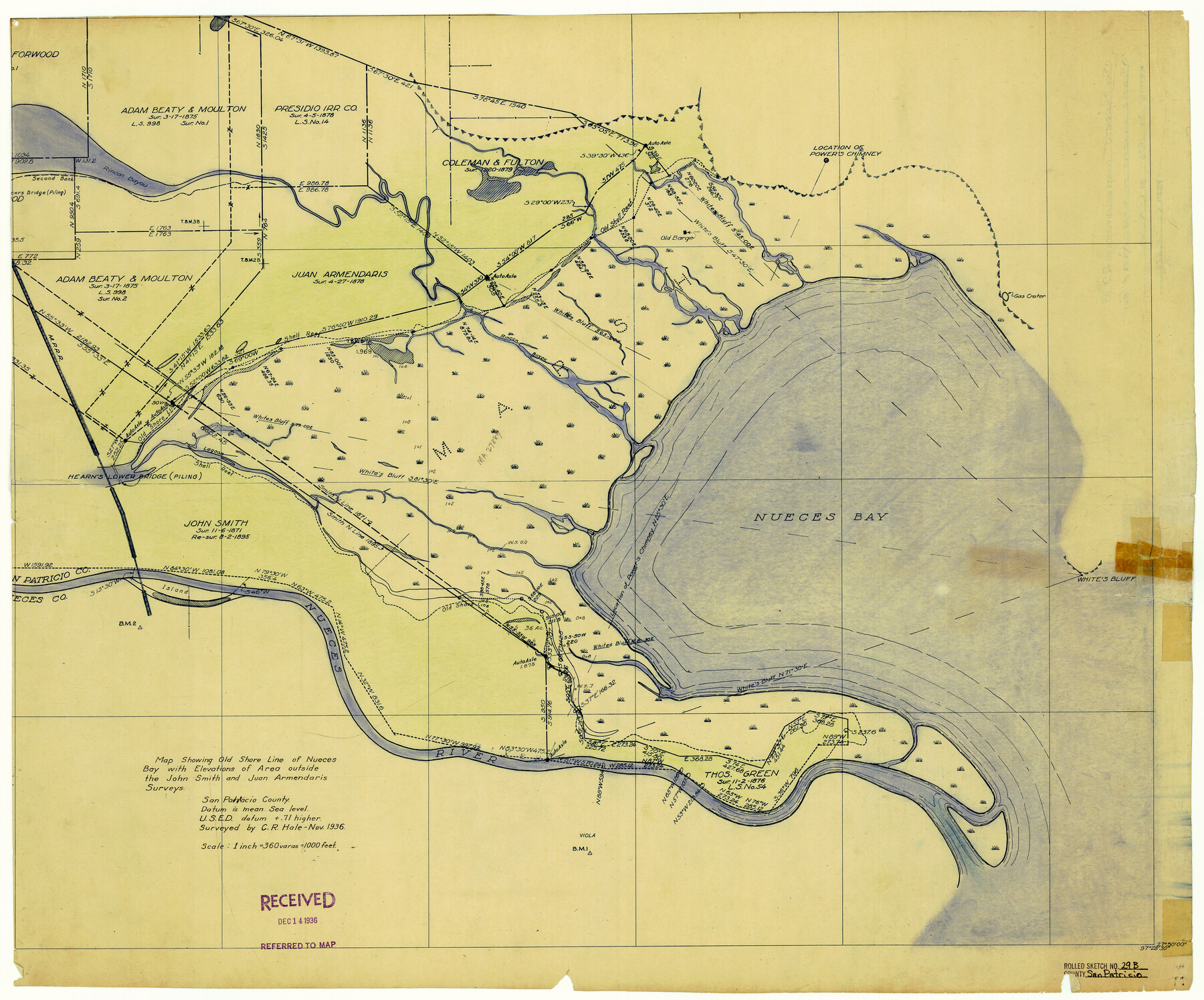 7582, San Patricio County Rolled Sketch 29B, General Map Collection
