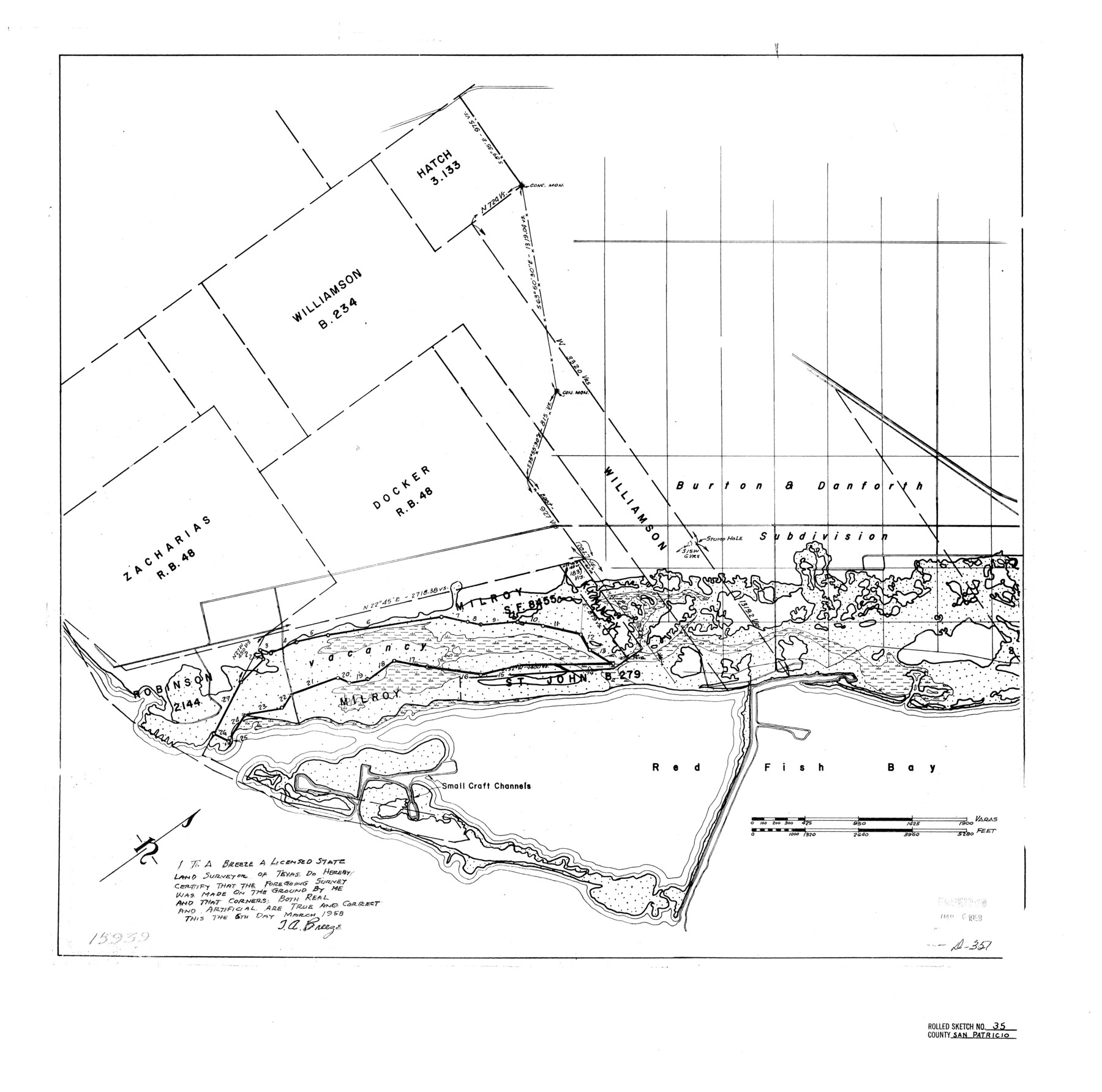 7586, San Patricio County Rolled Sketch 35, General Map Collection