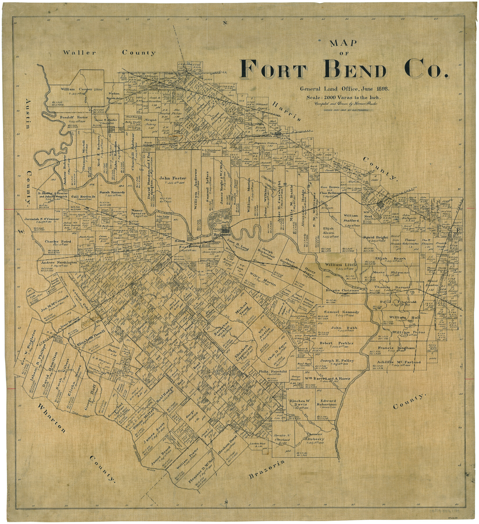 75965, Map of Fort Bend Co., General Map Collection