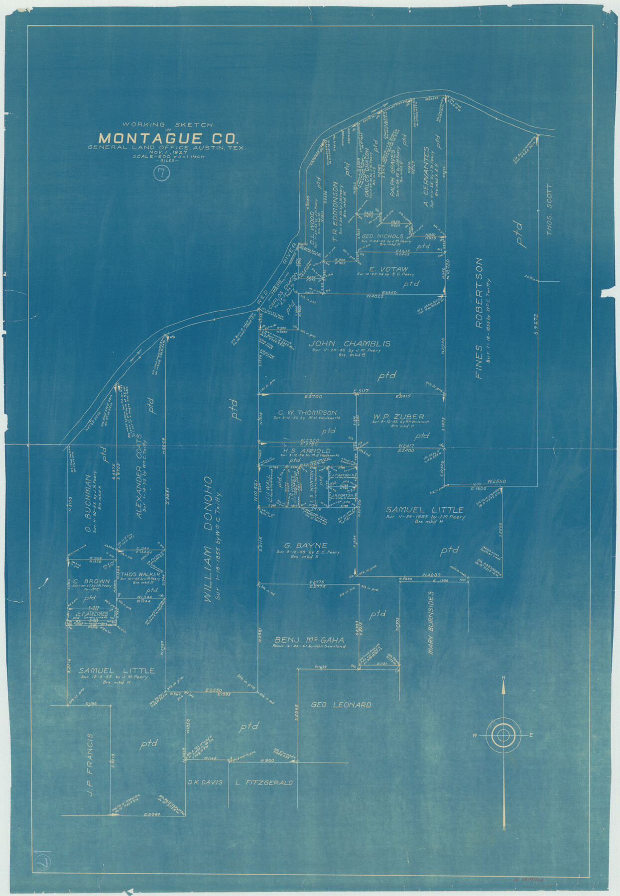 75970, Montague County Working Sketch 7, General Map Collection