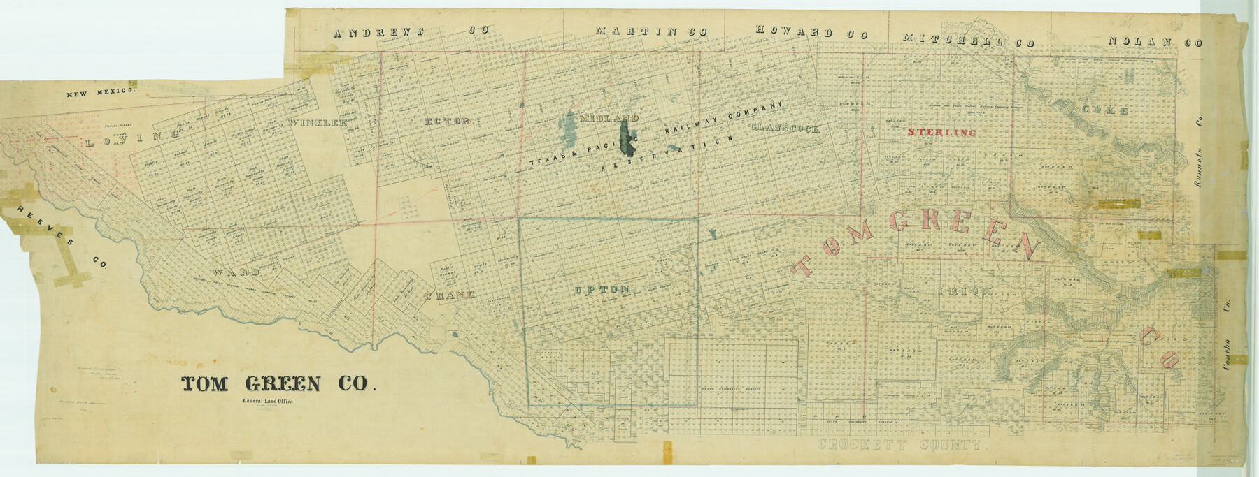 76034, Tom Green Co., General Map Collection