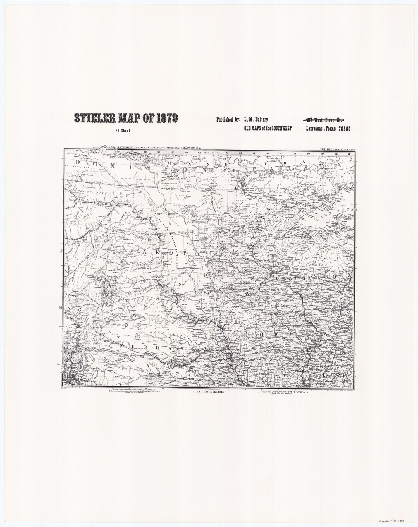 76055, Stieler Map of 1879, General Map Collection